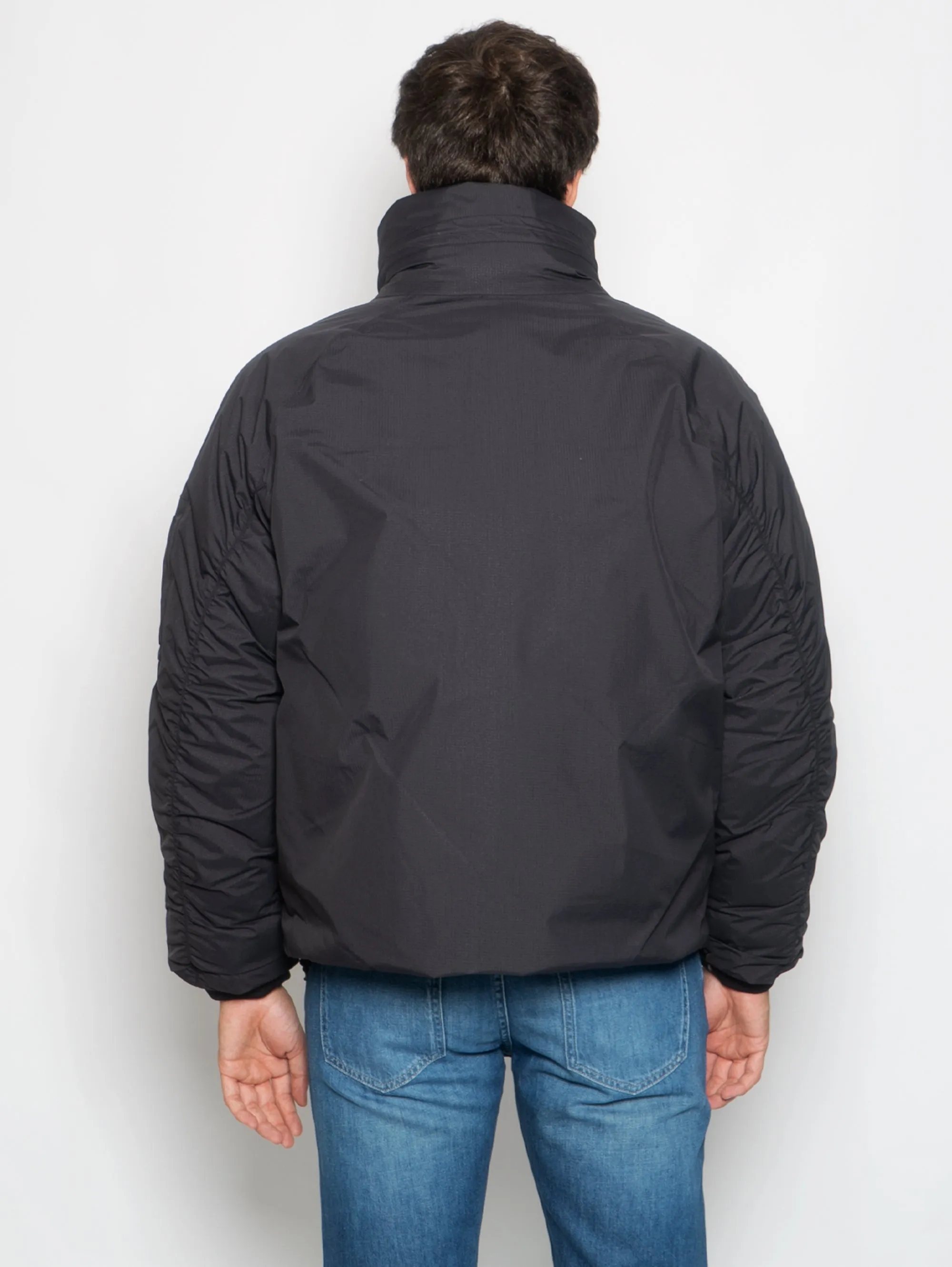 Piumino Ampio in Ripstop Nero