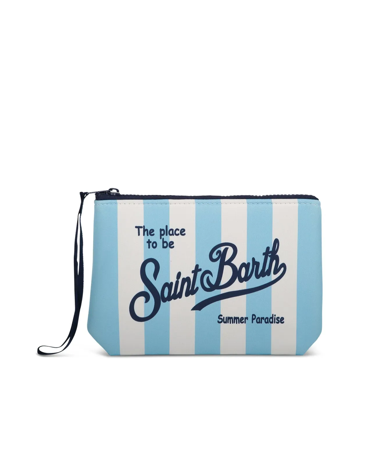 Pochette Aline righe azzurre
