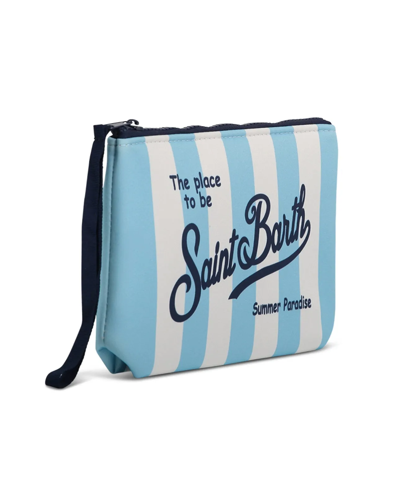 Pochette Aline righe azzurre