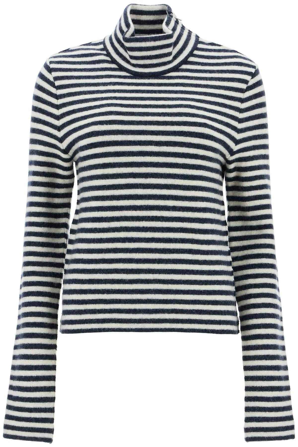 Pullover in maglia di lana cotta a righe