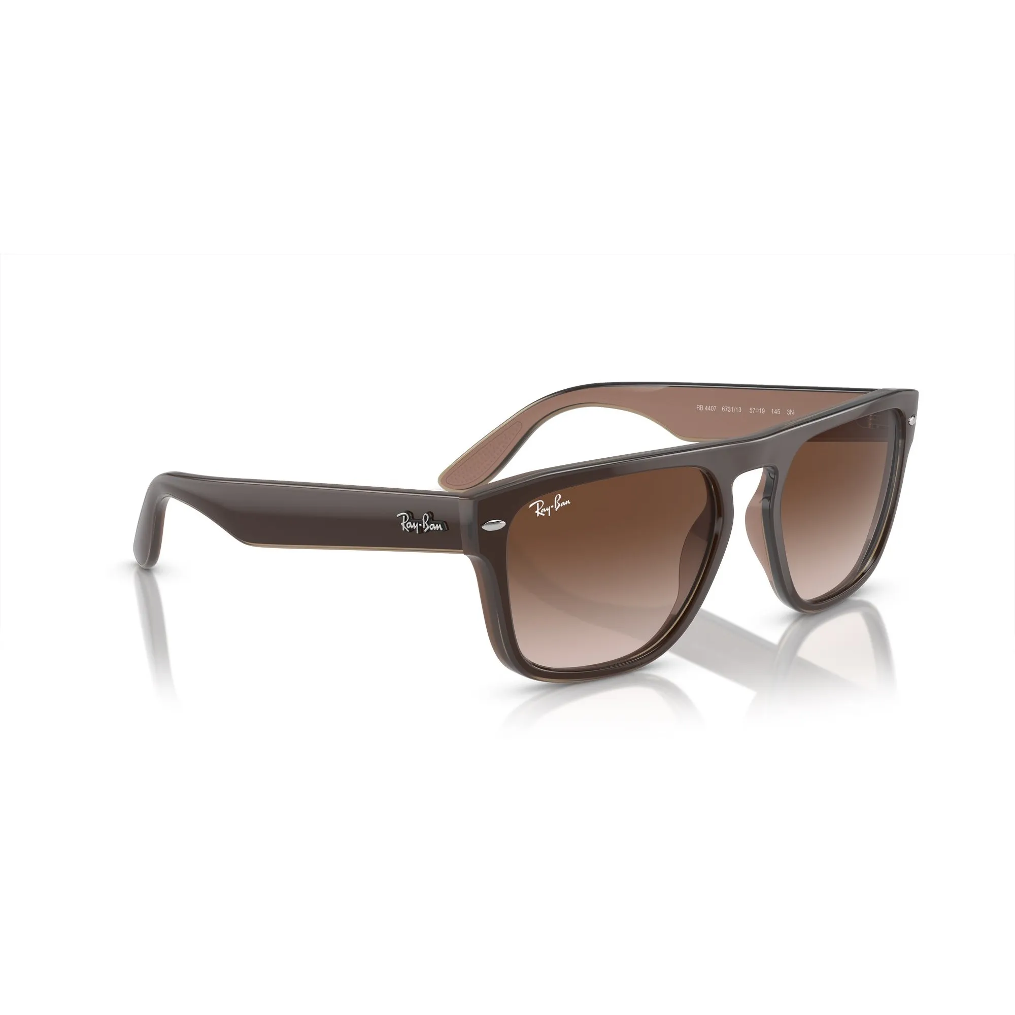   Ray-Ban RB 4407 - 673113 Marrone Marrone Chiaro Beige Trasparente | Occhiale Da Sole Unisex 