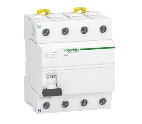 RCCB Schneider Electric Acti9 iIDK, 4P, 40A, sensibilità 300mA, Tipo AC