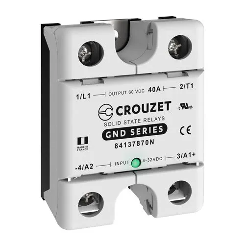 Relè a stato solido 84137870N, Montaggio a pannello, 40 A, 60 V rms, Commutazione c.c. GND