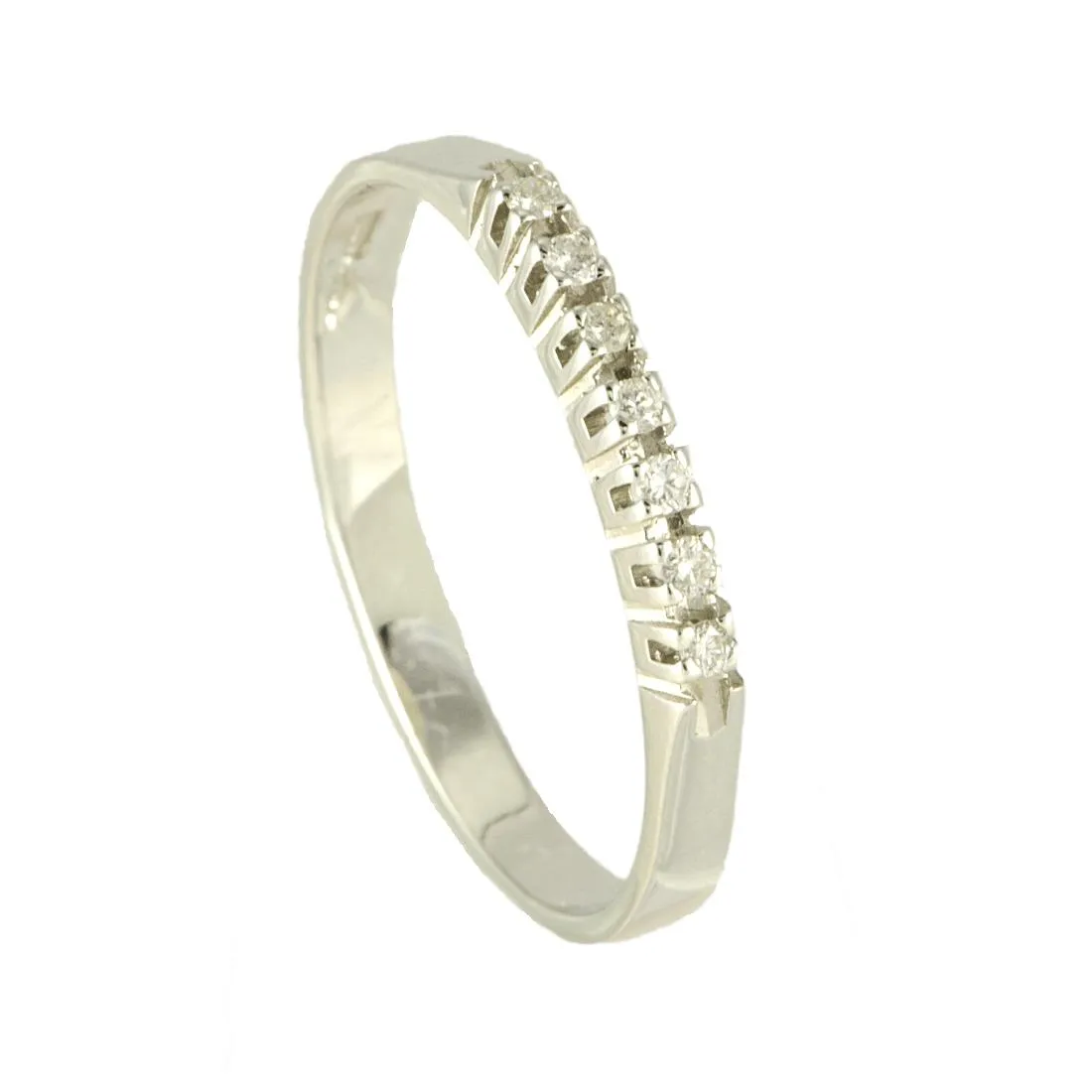 RIVIÈRE IN ORO BIANCO CON DIAMANTI CT 0,07 MIS 13