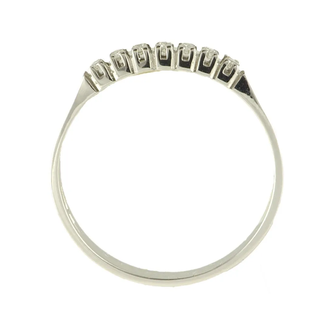 RIVIÈRE IN ORO BIANCO CON DIAMANTI CT 0,07 MIS 13