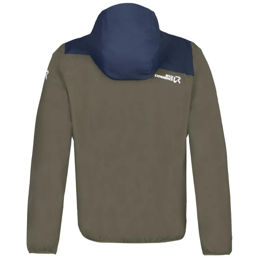Rock Experience Great Roof Jacket Olive/Blue - Giacca Uomo Antipioggia
