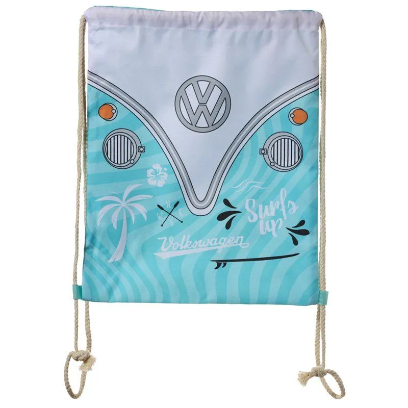 Sacca in cotone Puckator per il cambio, le scarpe Volkswagen VW T1 Camper Bus Surf Adventure in vari colori