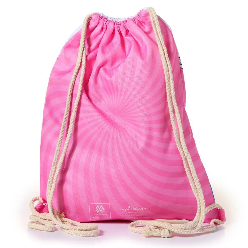 Sacca in cotone Puckator per il cambio, le scarpe Volkswagen VW T1 Camper Bus Surf Adventure in vari colori