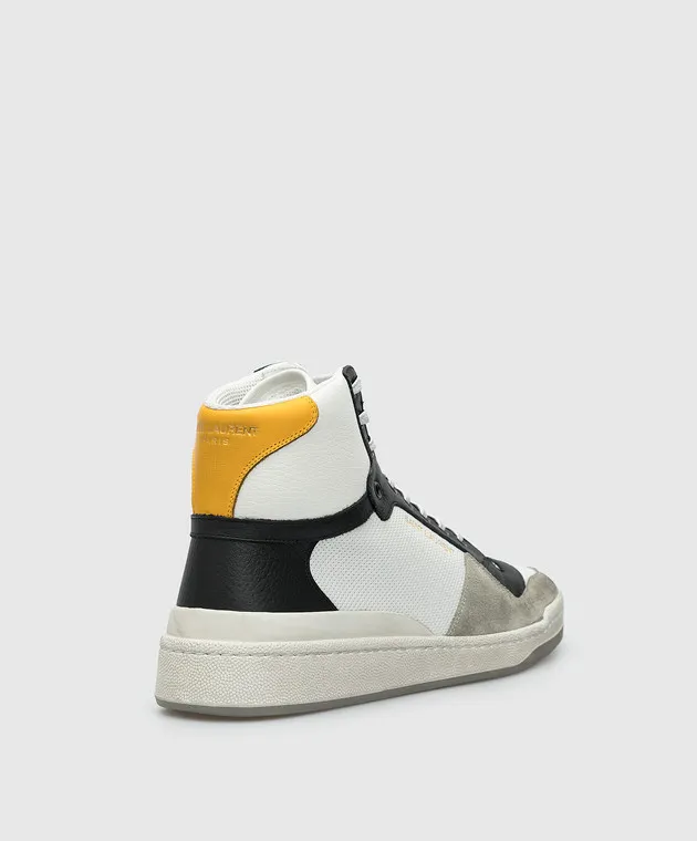 Saint Laurent Scarpe da ginnastica in pelle 6106181JZB0