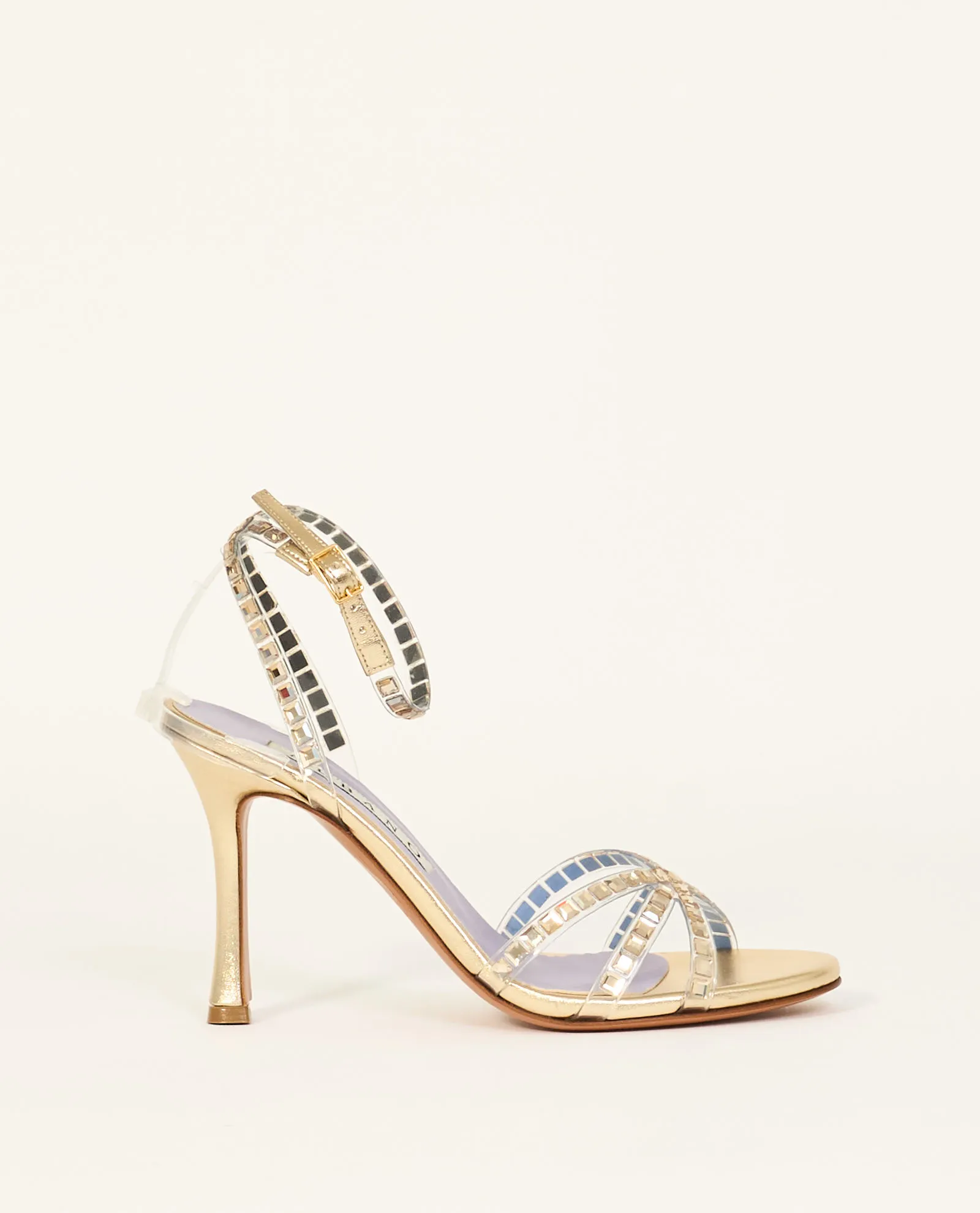 Sandali Albano con strass e cinturino