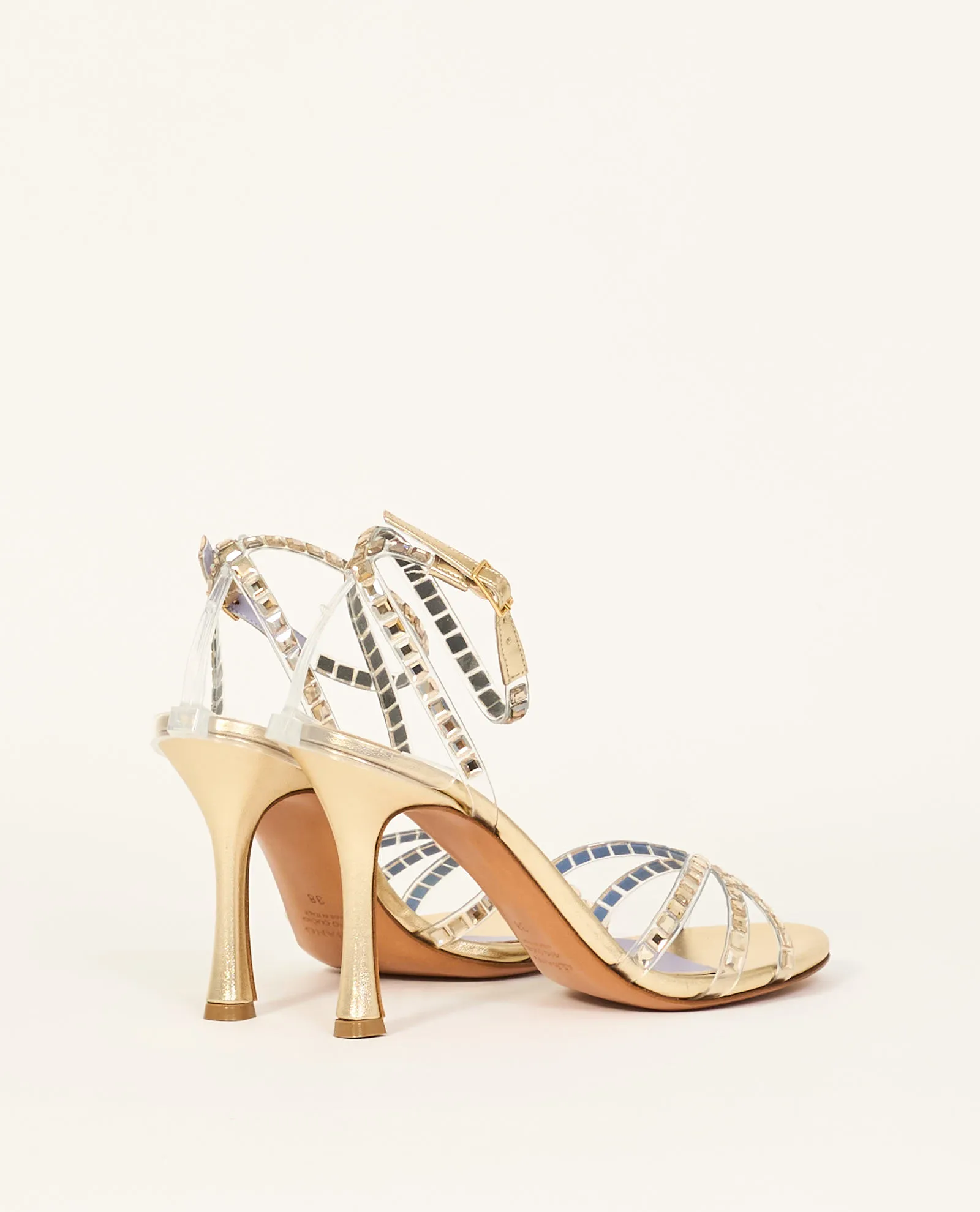 Sandali Albano con strass e cinturino