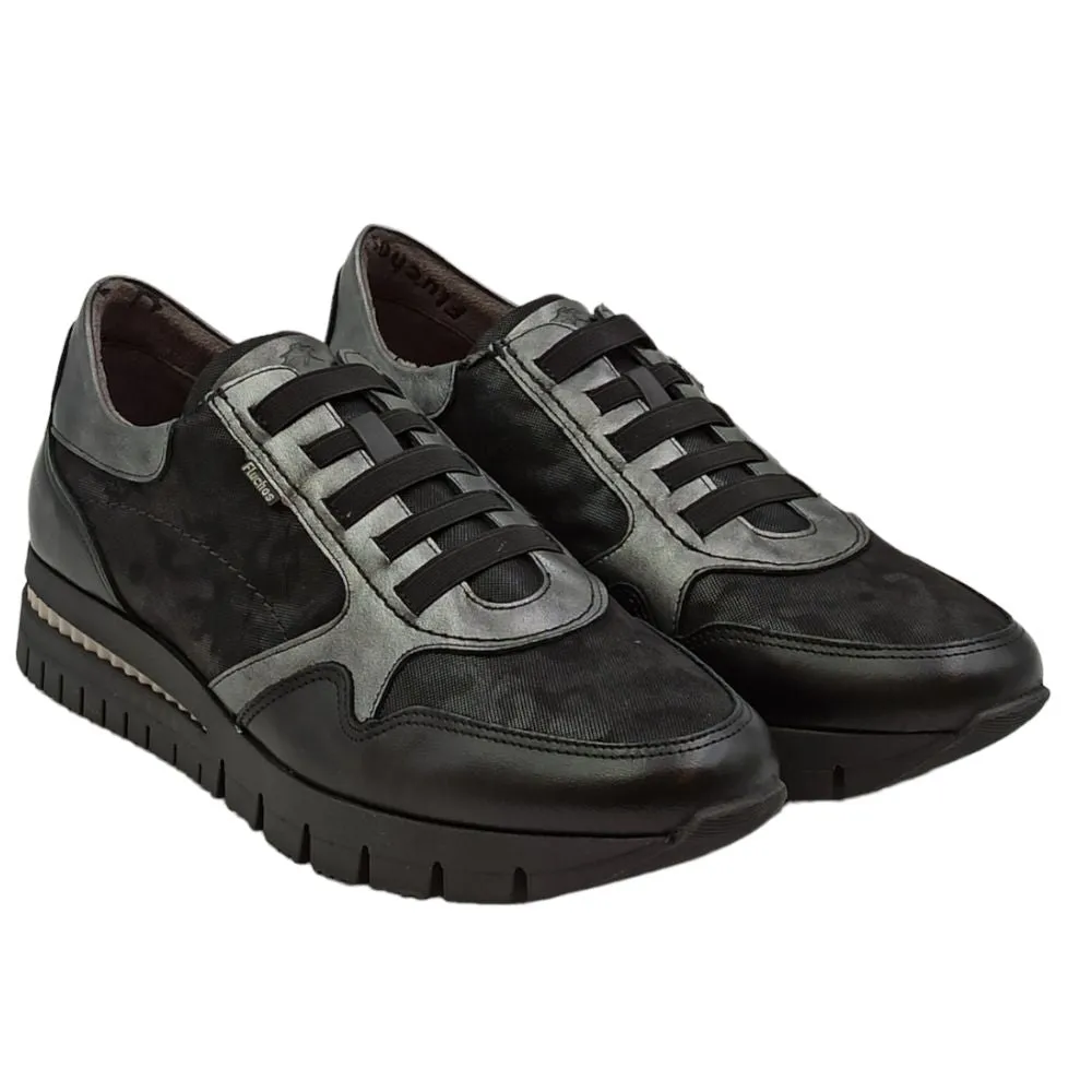 Scarpa sportiva donna in nubuck Fluchos f1623 sugar nero