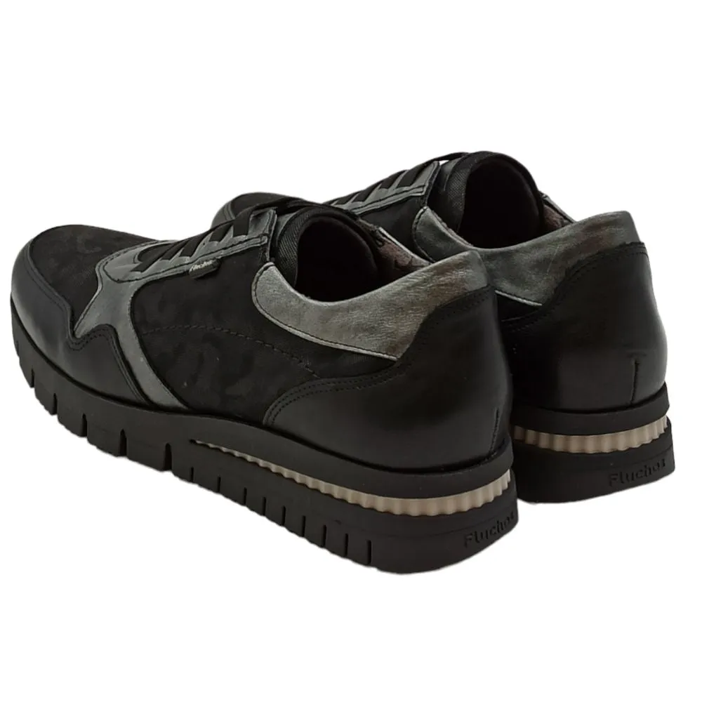 Scarpa sportiva donna in nubuck Fluchos f1623 sugar nero