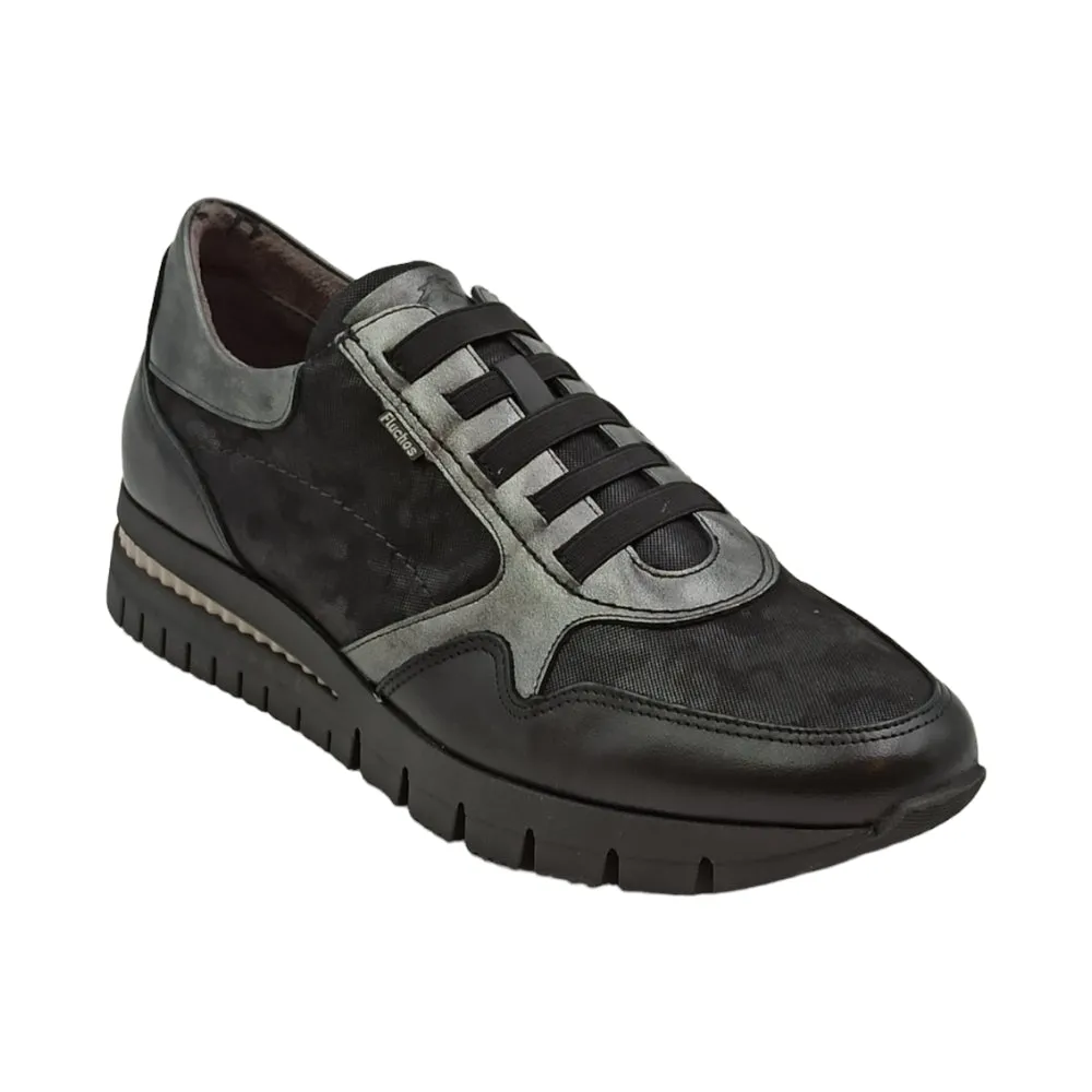 Scarpa sportiva donna in nubuck Fluchos f1623 sugar nero