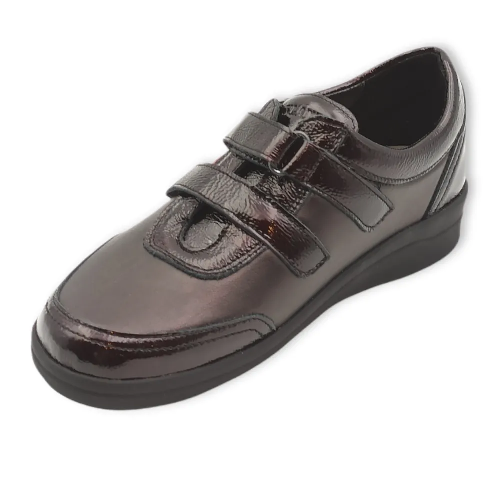 Scarpa sportiva donna pelle con estraibile Grunland SC5126 68NIFF BORDO