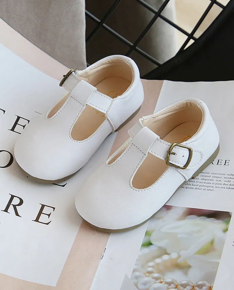 Scarpe da berretto da bambina Scarpe casual da abbinare Scarpe a punta tonda per bambini