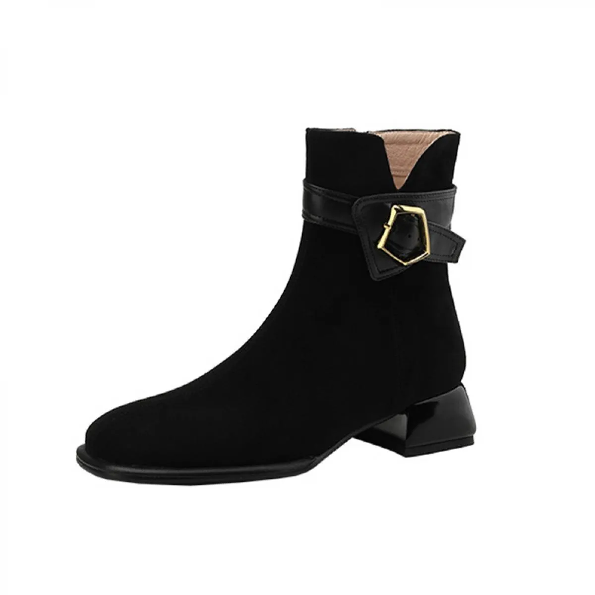 Scarpe da donna Stivali da moto in pelle scamosciata alla caviglia Moda invernale Goth Nuova tendenza 2023 Stivali Chelsea Stiva