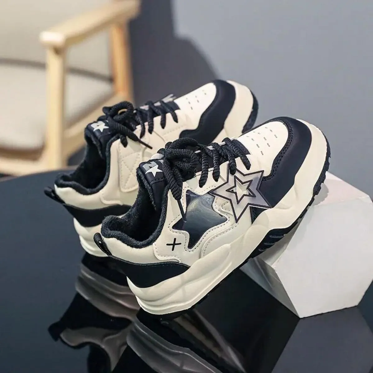 Scarpe da ginnastica Il nuovo Mantieni caldo Morbido Comodo Antiscivolo Resistente all'usura Tutti abbinati Punta tonda Fondo sp
