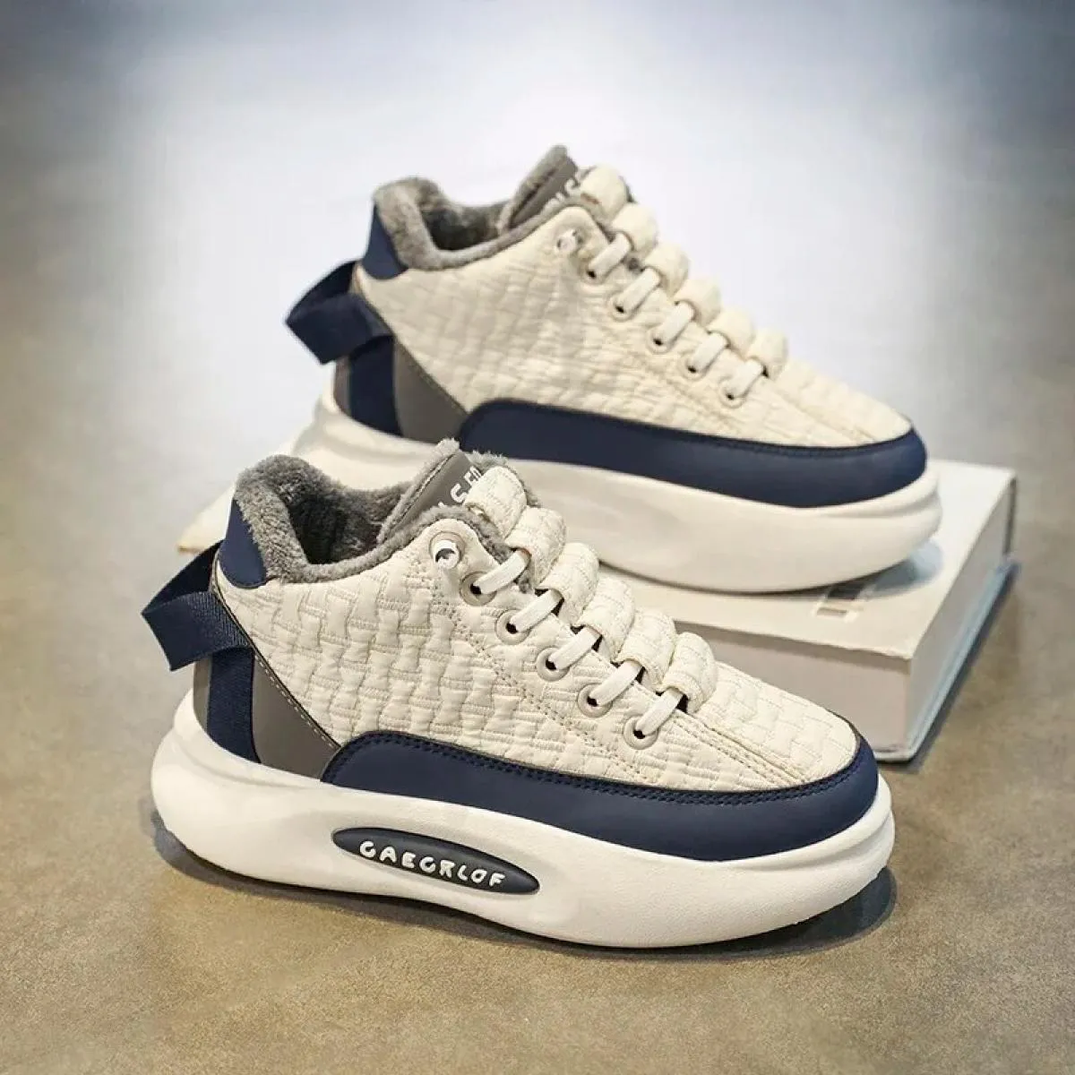 Scarpe da ginnastica per bambini Casual Punta tonda Fondo spesso Impermeabile Comode Alla moda Tutte le partite Antiscivolo Resi