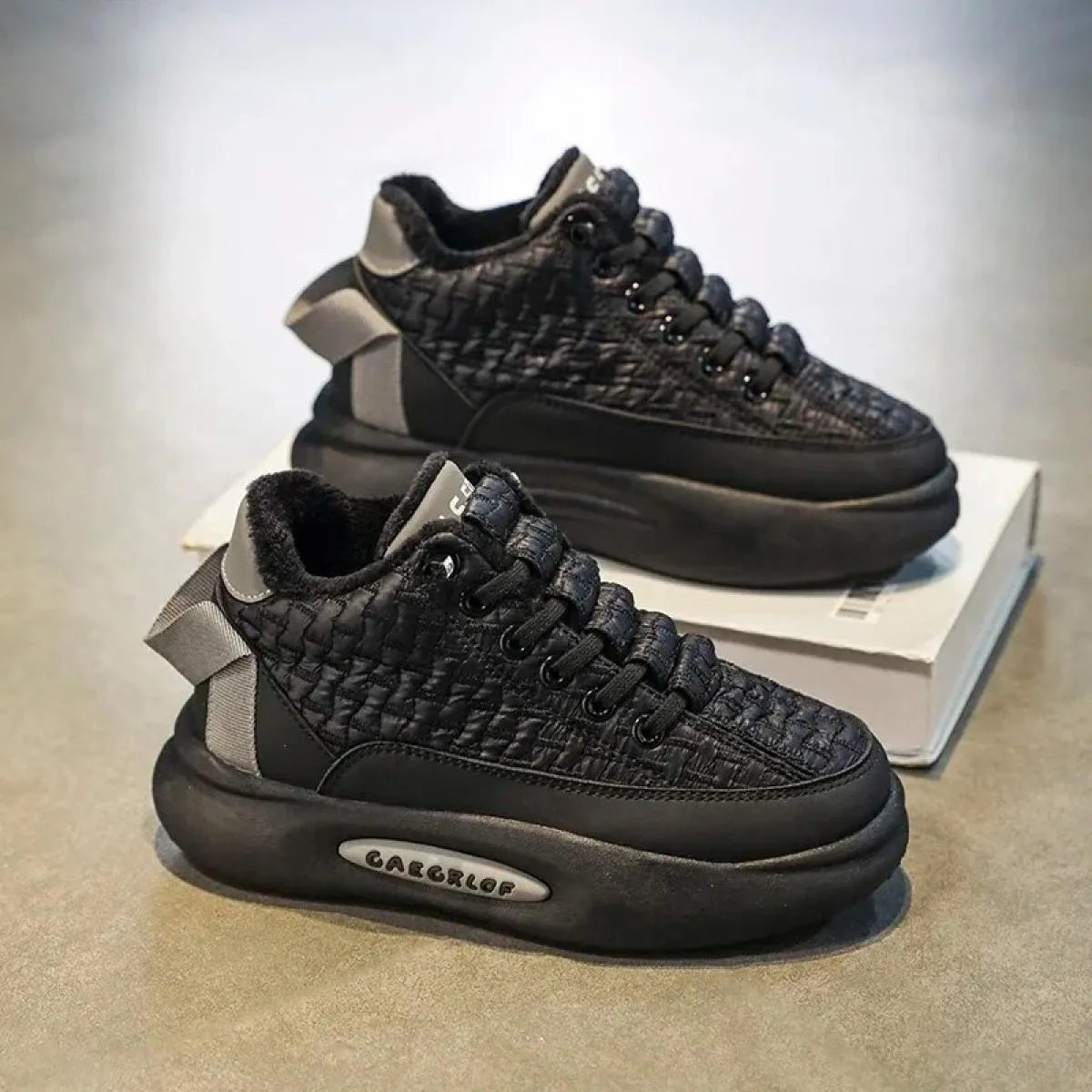 Scarpe da ginnastica per bambini Casual Punta tonda Fondo spesso Impermeabile Comode Alla moda Tutte le partite Antiscivolo Resi