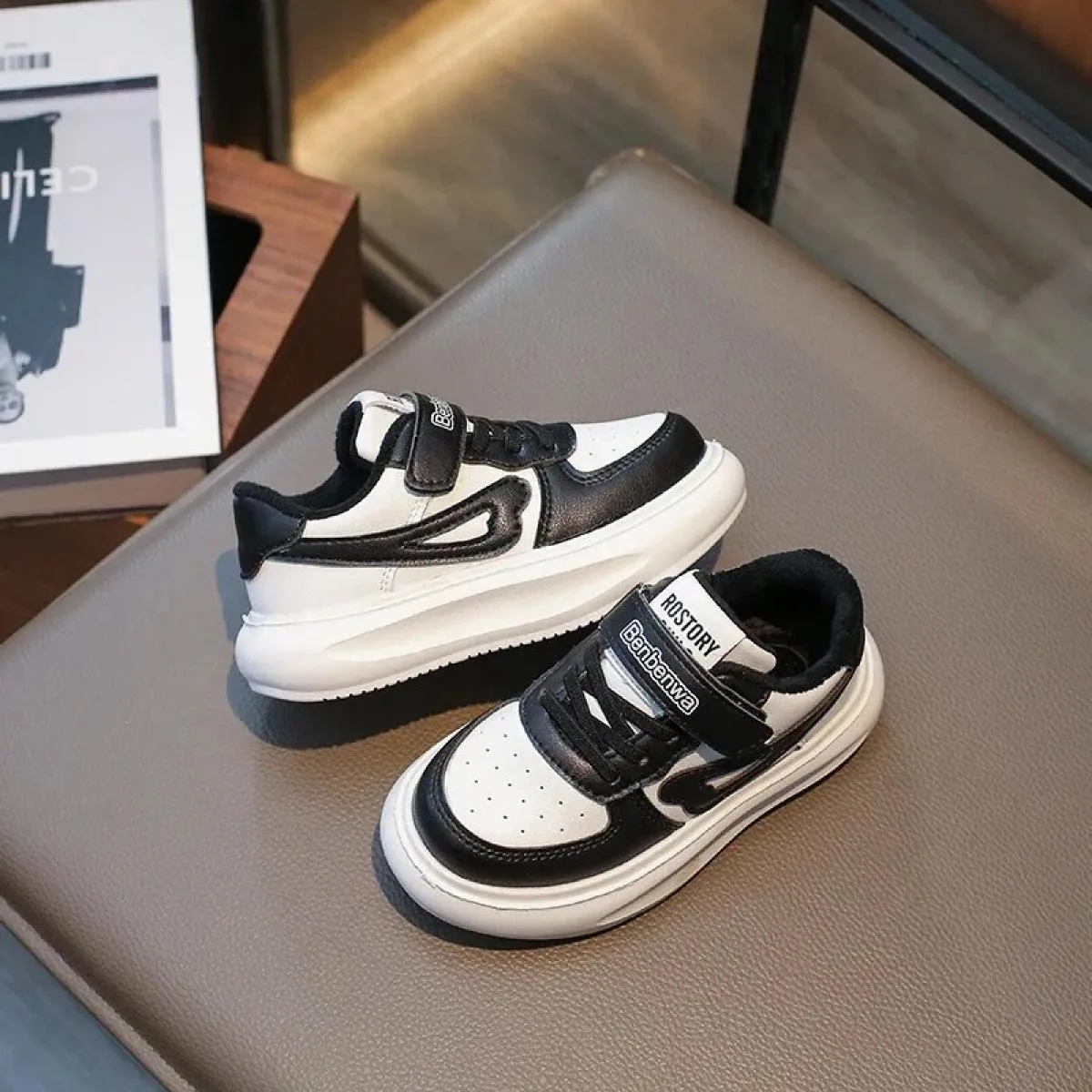 Scarpe da ginnastica per bambini Ragazzo Elastico Comode Morbide Alla moda Tutte le partite Punta rotonda All'aperto Consigliato
