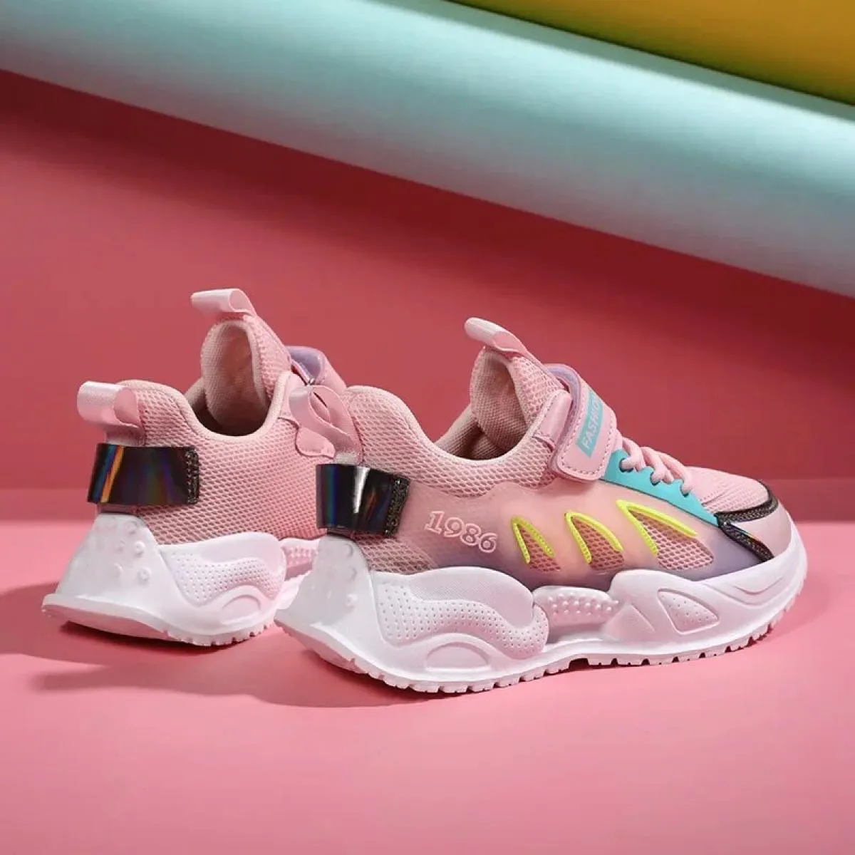 Scarpe da ginnastica per ragazza Scarpe da esterno consigliate Punta tonda flessibile Impermeabile Alla moda Comoda Tutte le par