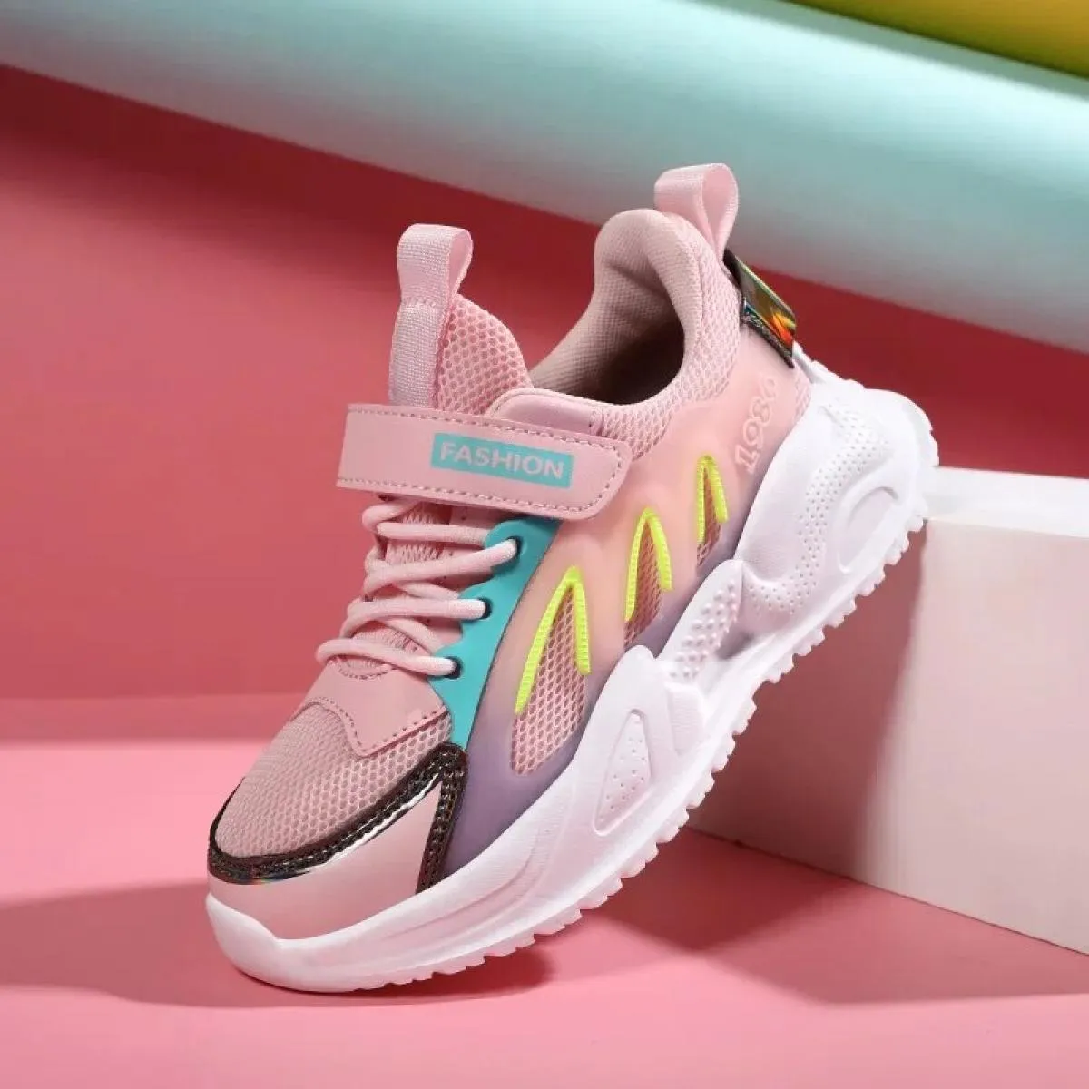 Scarpe da ginnastica per ragazza Scarpe da esterno consigliate Punta tonda flessibile Impermeabile Alla moda Comoda Tutte le par