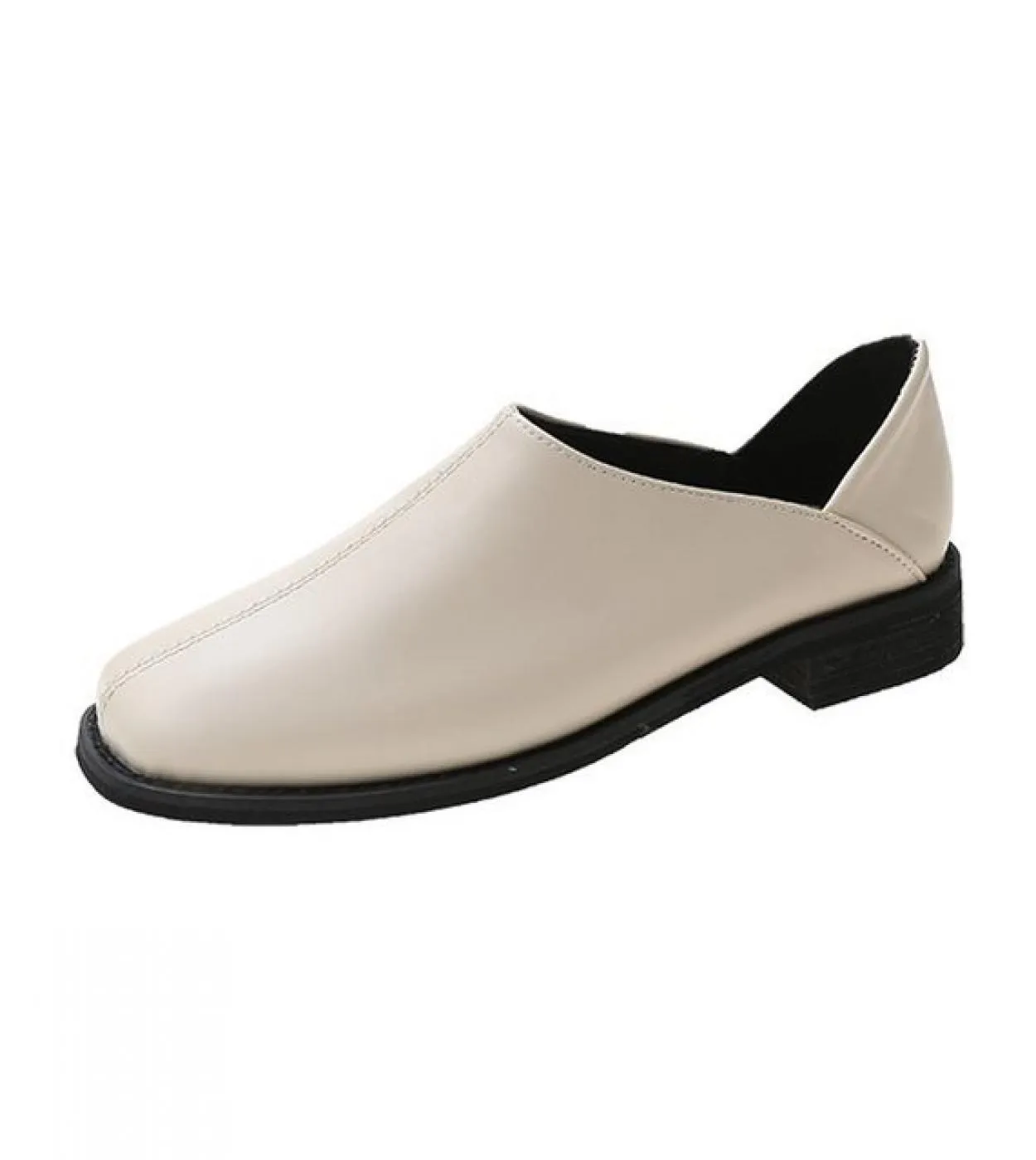 Scarpe Donna 2022 Nuovo Stile Stile Britannico Punta Quadrata Piccole Scarpe di Cuoio Retro Scarpe Basse Donne Zapatos Para Muje