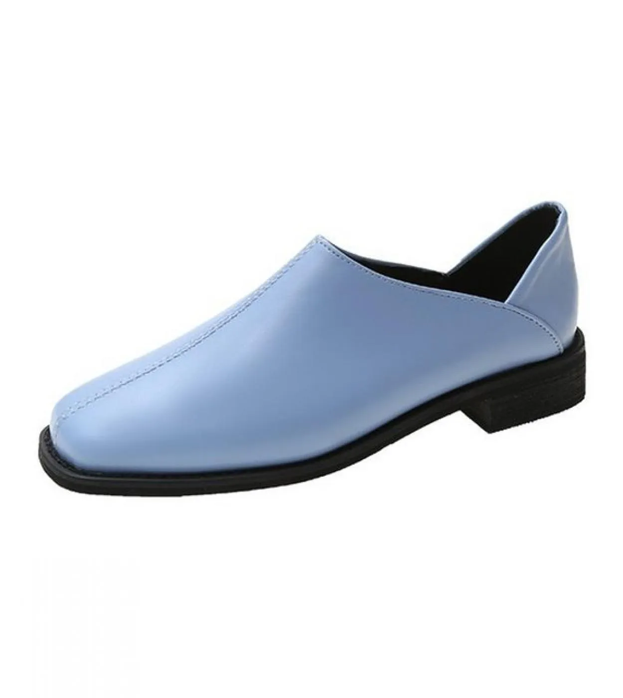 Scarpe Donna 2022 Nuovo Stile Stile Britannico Punta Quadrata Piccole Scarpe di Cuoio Retro Scarpe Basse Donne Zapatos Para Muje