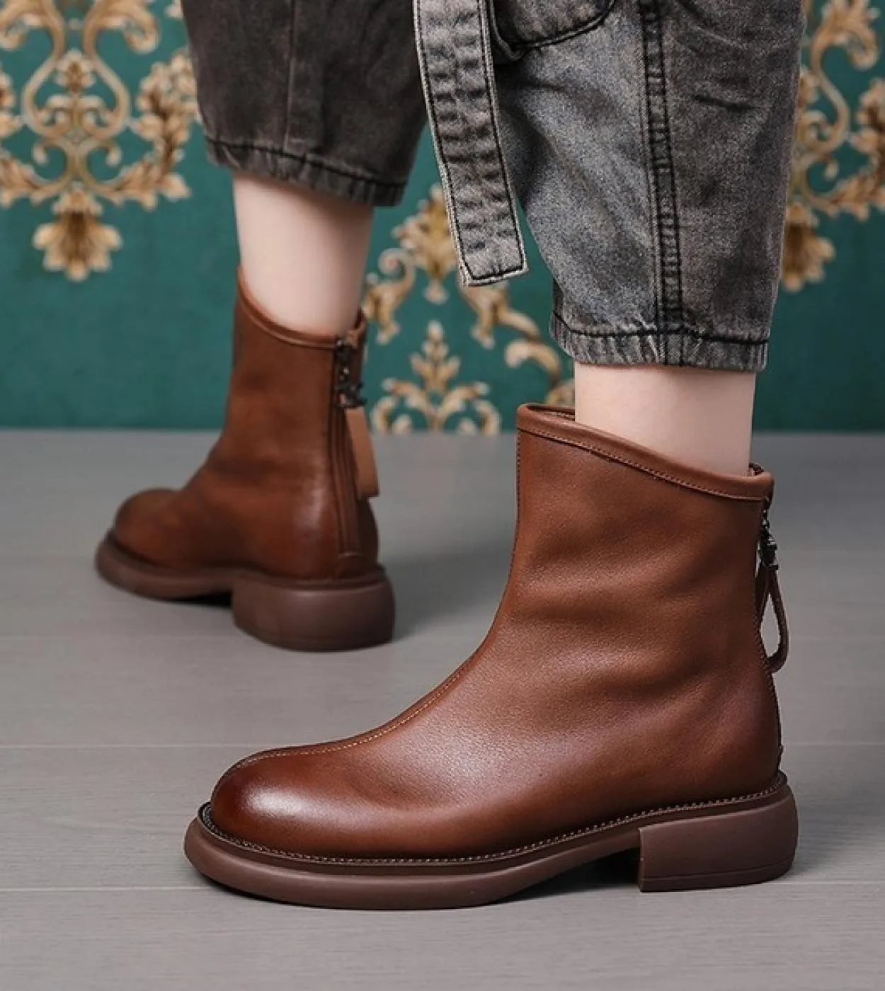 Scarpe invernali Nuovi stivali da donna Piattaforma Stivali da donna antiscivolo Taglie forti Stivali caldi da madre retrò Stiva