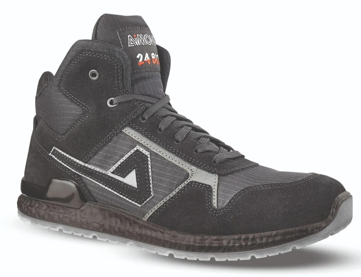 Scarponcini antinfortunistici S1P AIMONT da Uomo tg. 40, col. Nero, Grigio , con puntale di sicurezza