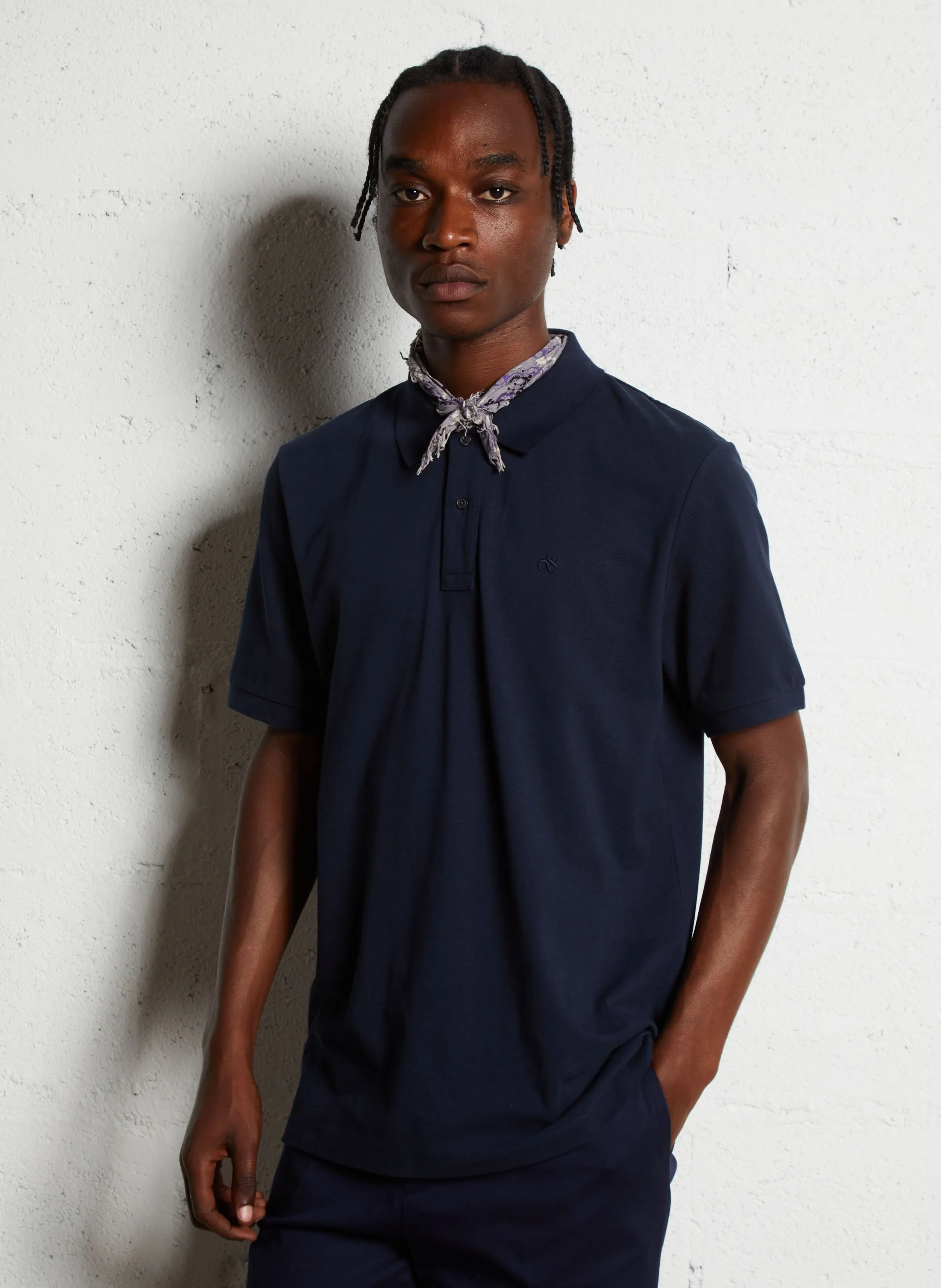  SCOTCH AND SODA   Polo collo classico dritta in cotone | Blu