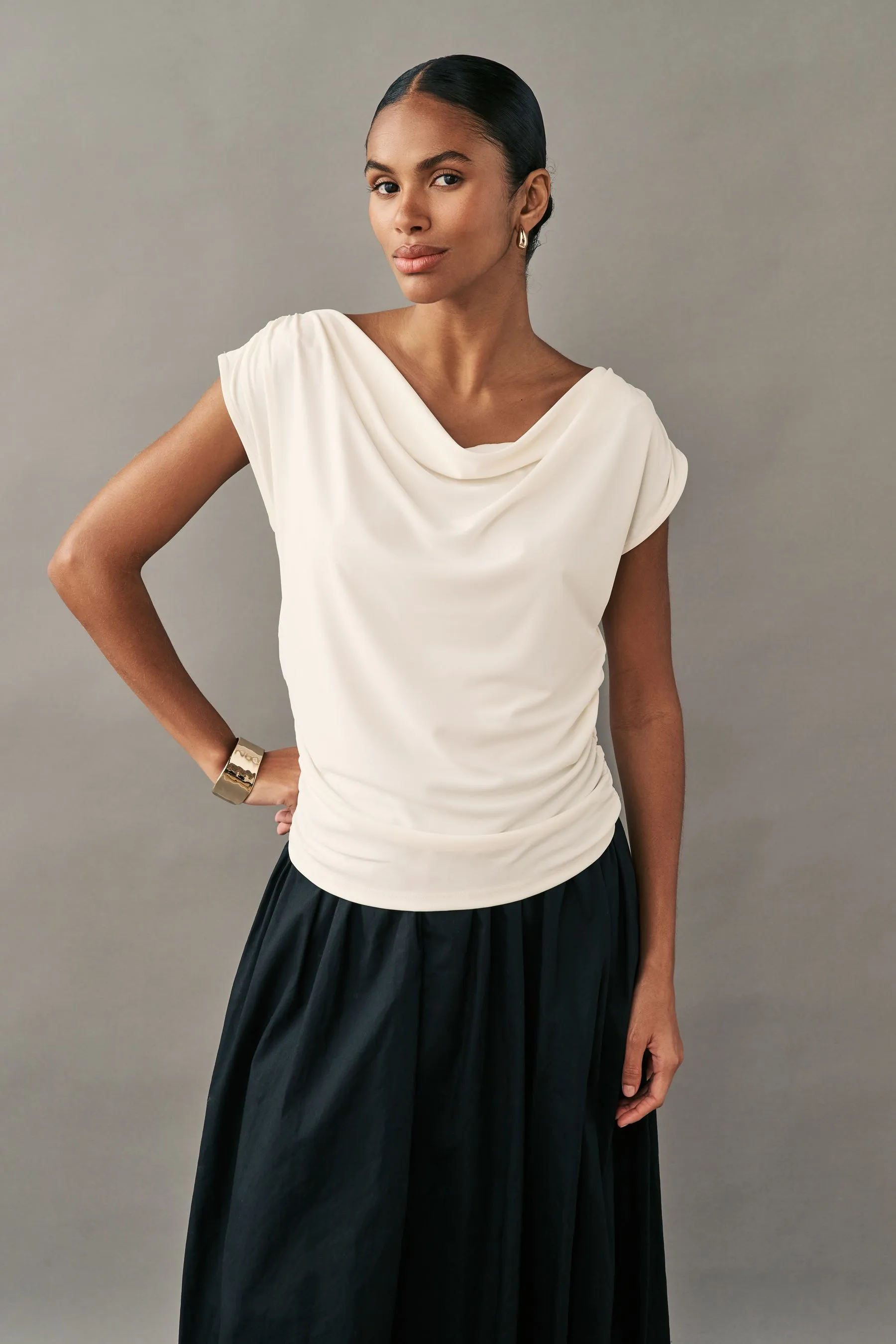 Senza maniche - Top drappeggiato    