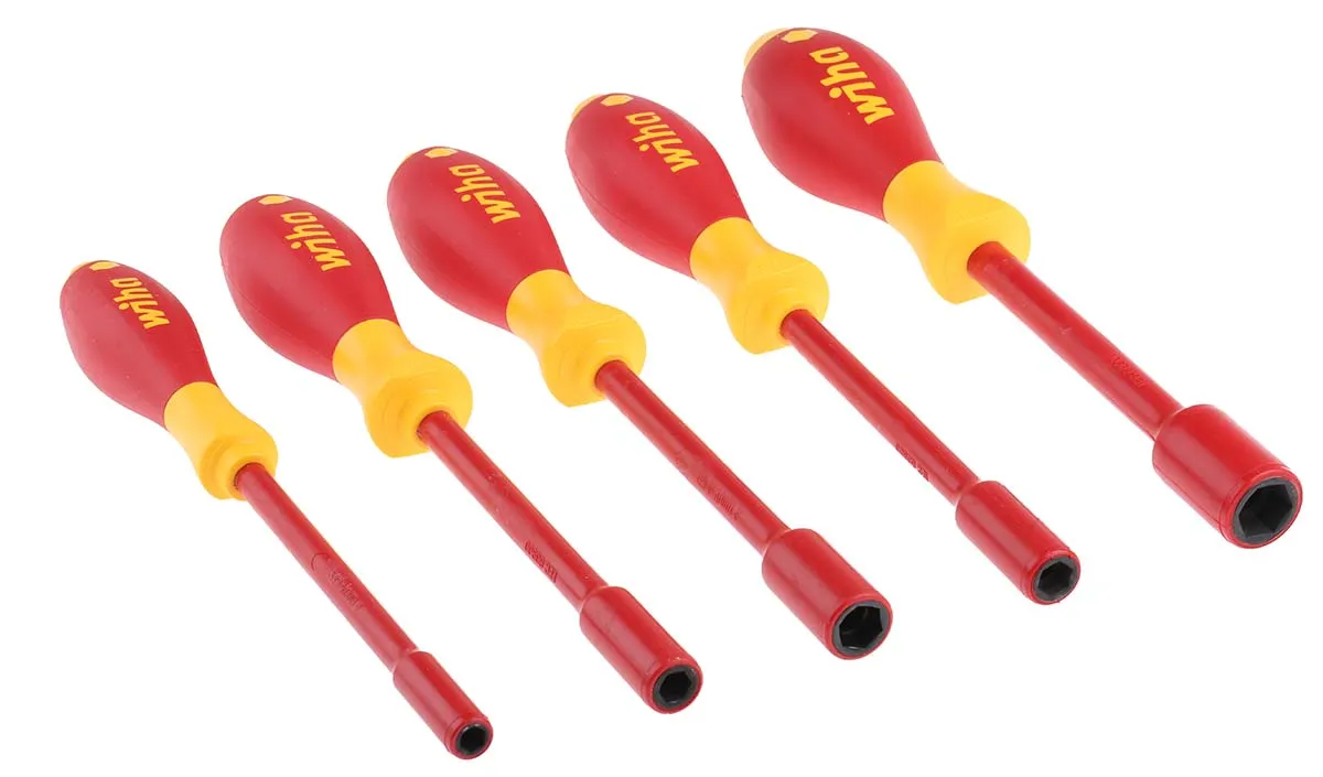 Set di giradadi Wiha, punta da 5,5 mm, 7 mm, 8 mm, 10 mm, 13 mm