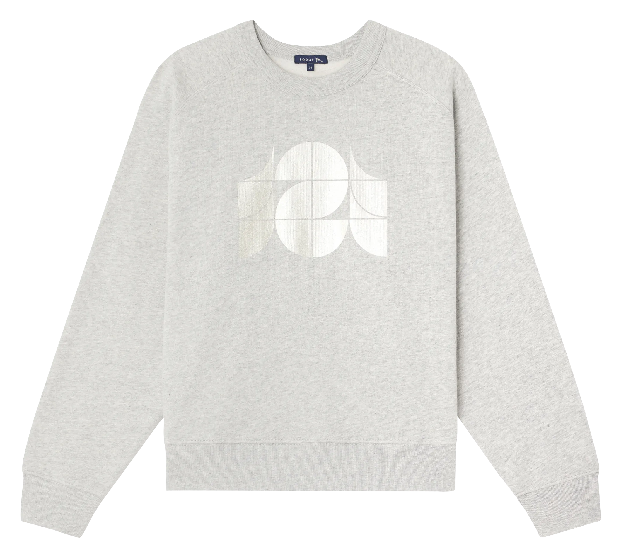  SOEUR   THIBAULT - Felpa girocollo dritta in cotone biologico | Grigio