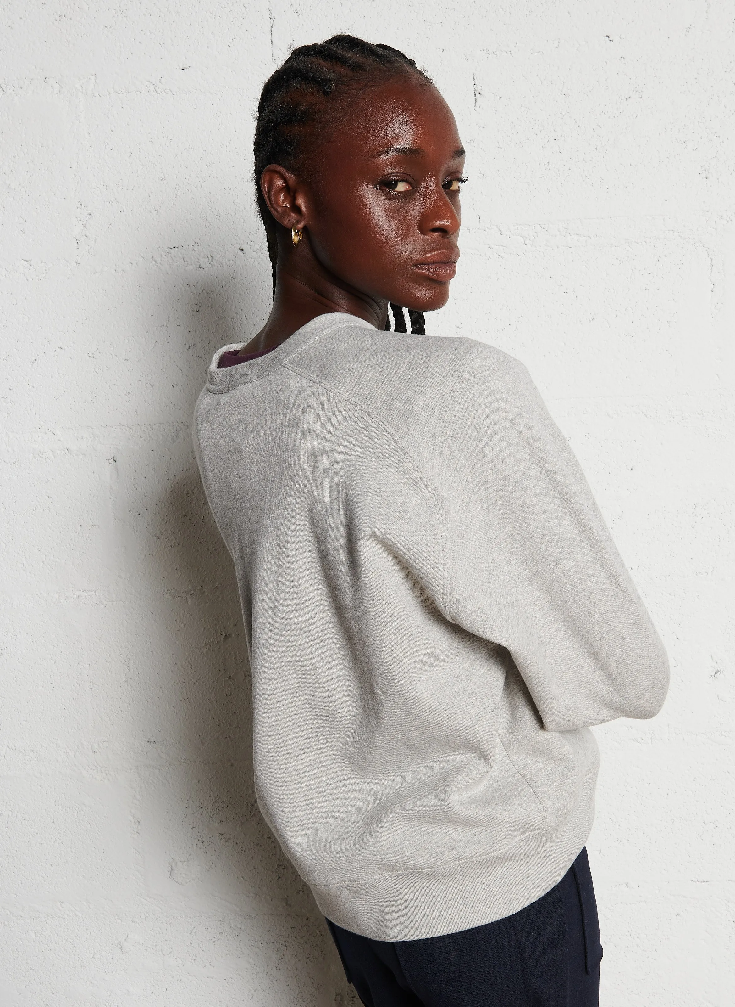  SOEUR   THIBAULT - Felpa girocollo dritta in cotone biologico | Grigio