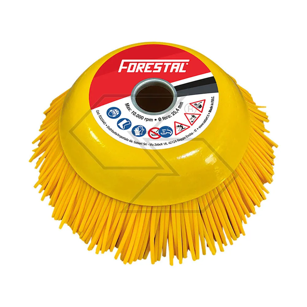 Spazzola diserbante in nylon diametro 200mm