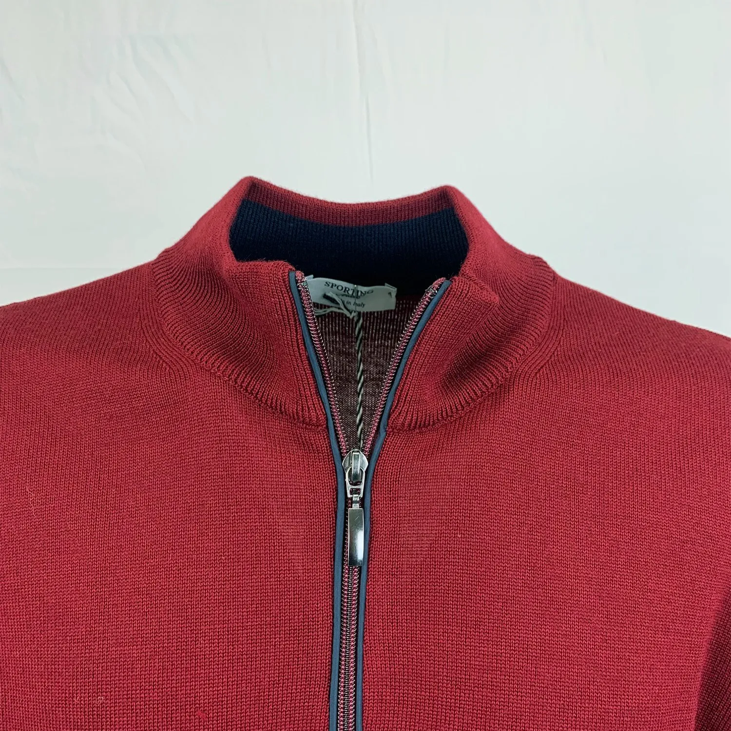 Sporting mare-Maglia Uomo Autunno Inverno 1/2 Zip Art.1830/40z Made in Italy
