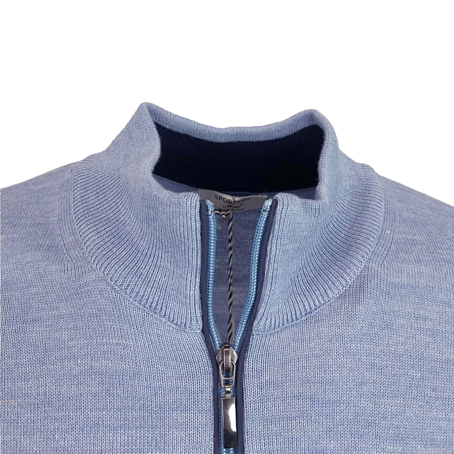 Sporting mare-Maglia Uomo Autunno Inverno 1/2 Zip Art.1830/40z Made in Italy