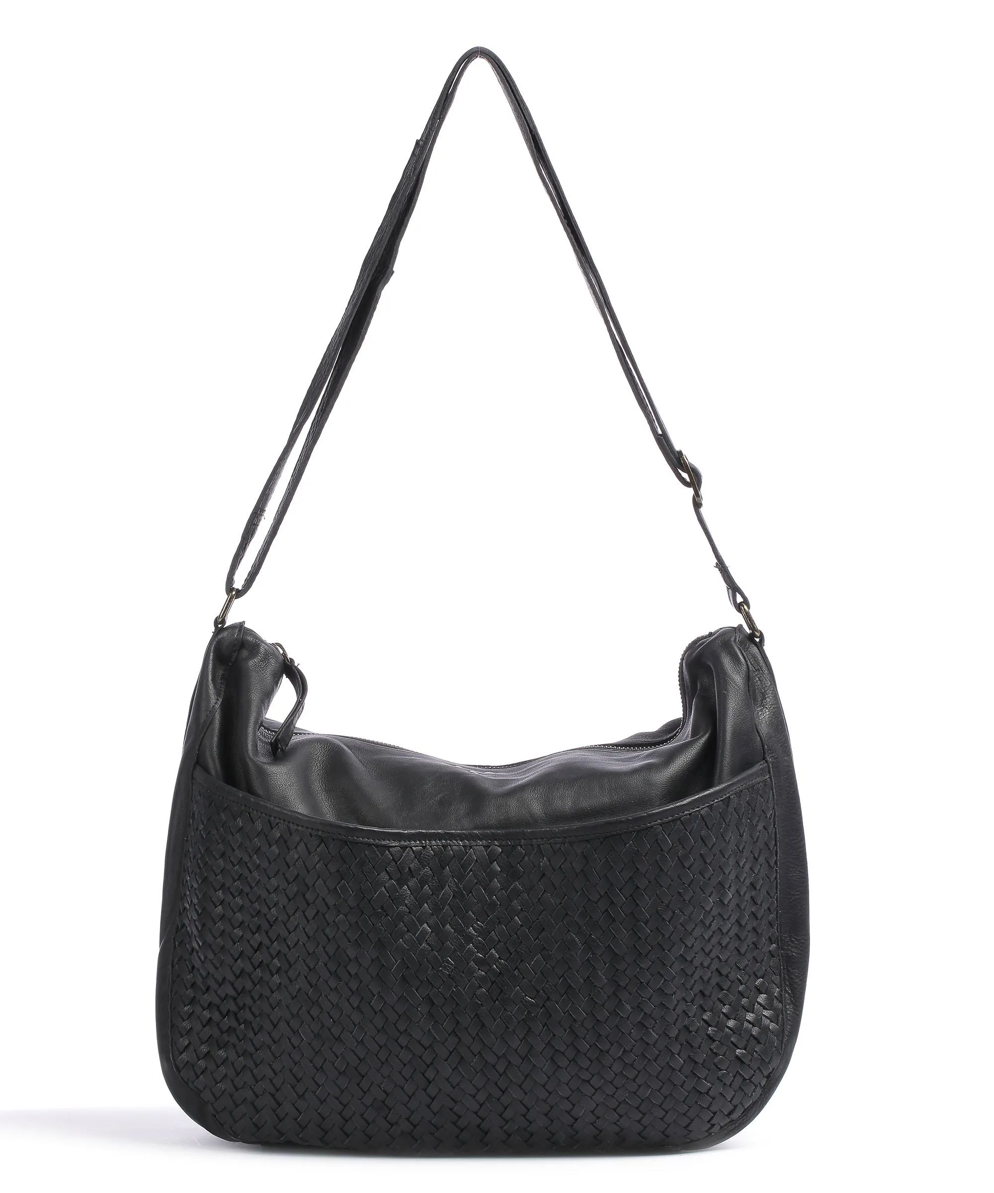  Still Nordic Day & Mood DayBinnie Borsa hobo pelle di vacchetta grana nero  