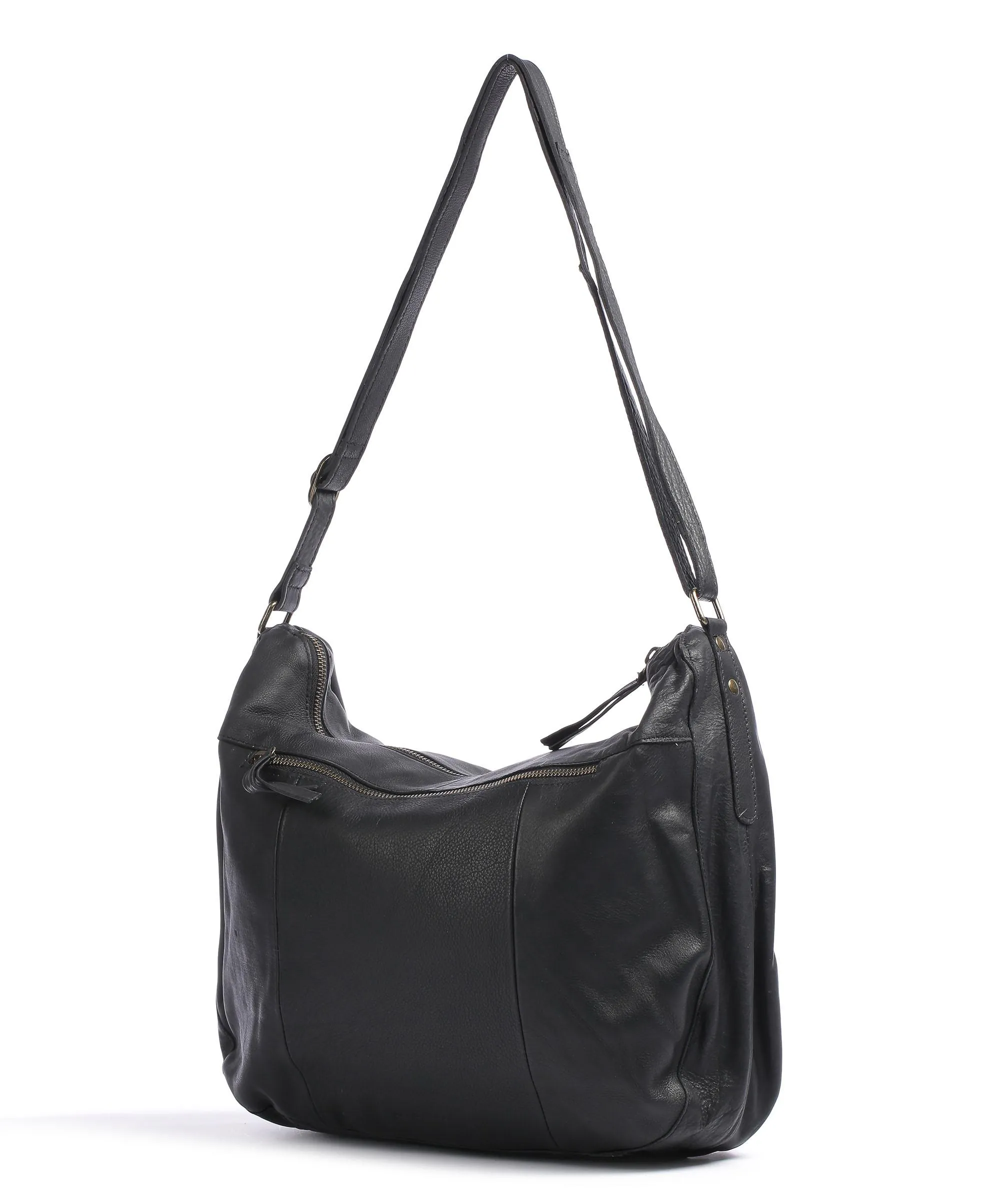  Still Nordic Day & Mood DayBinnie Borsa hobo pelle di vacchetta grana nero  