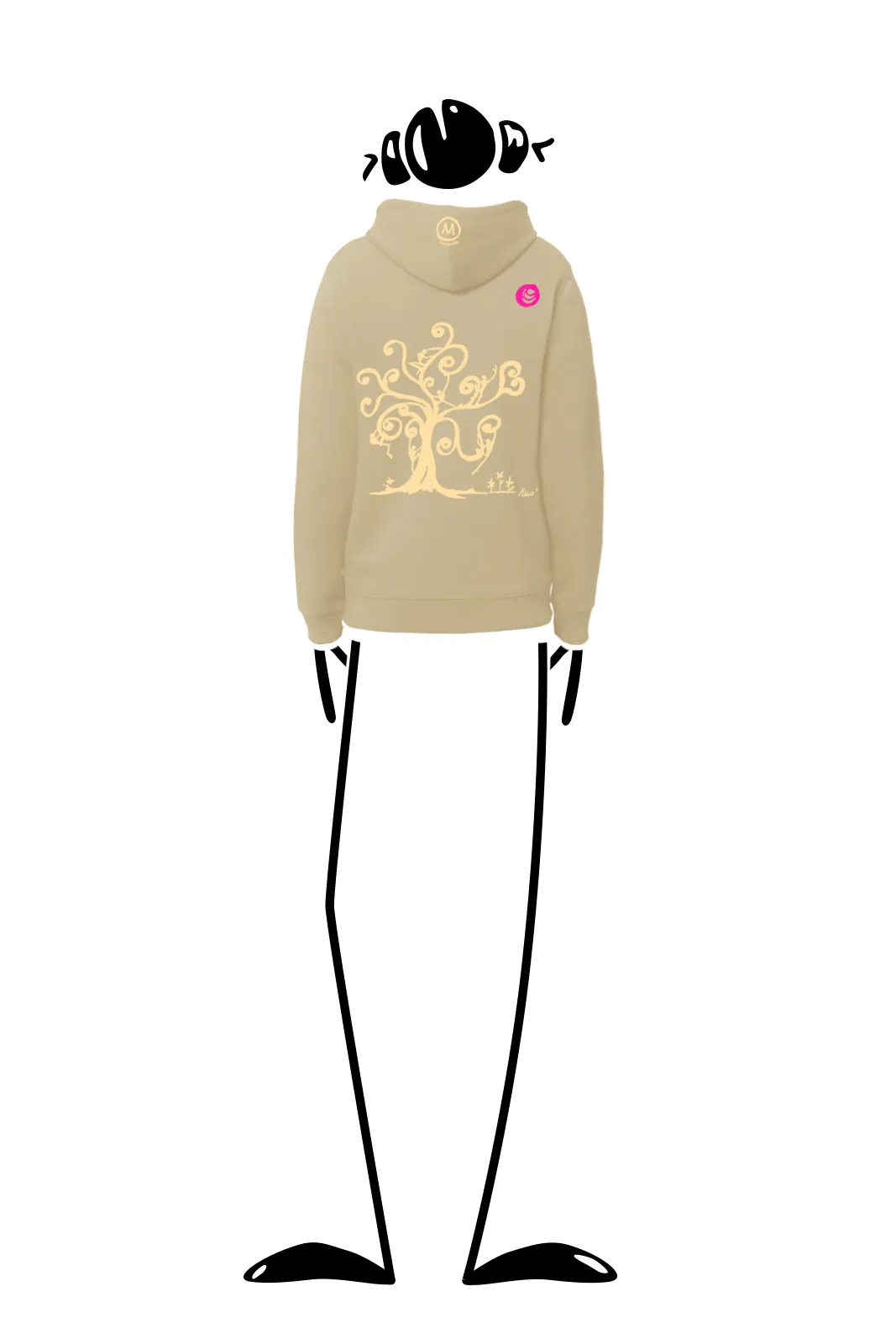 --Sweat à capuche unisexe “Tree” NAVAJO ORGANIC-