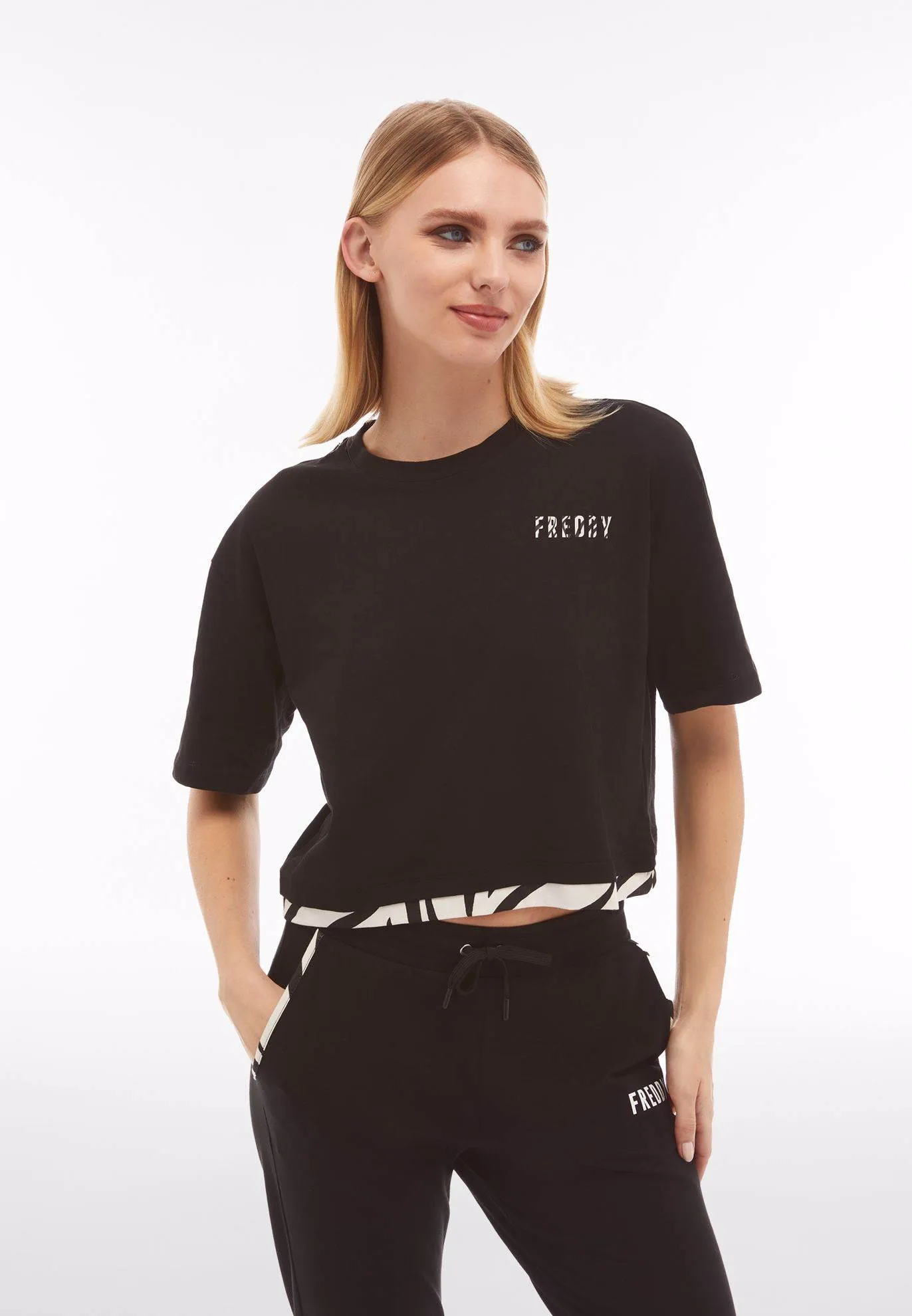 T-SHIRT A MANICA CORTA DA DONNA FREDDY S4WMVT3 NANI84
