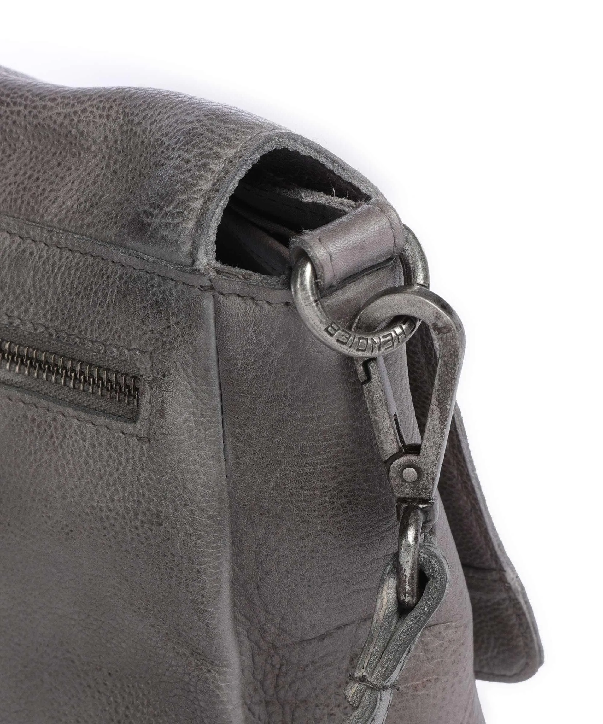  Taschendieb Wien Versöhnungsstraße 3 Borsa a tracolla pelle di vacchetta grana grigio  