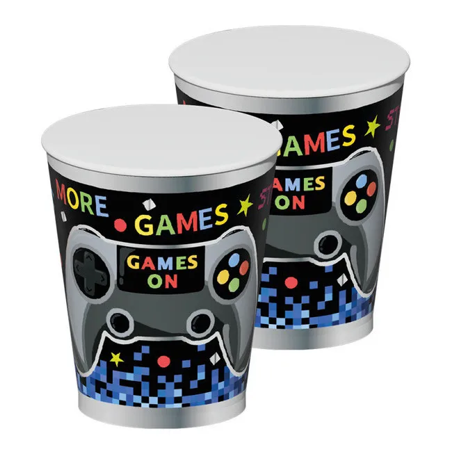 Tazze per videogiochi Game On 270 ml - 8 unità