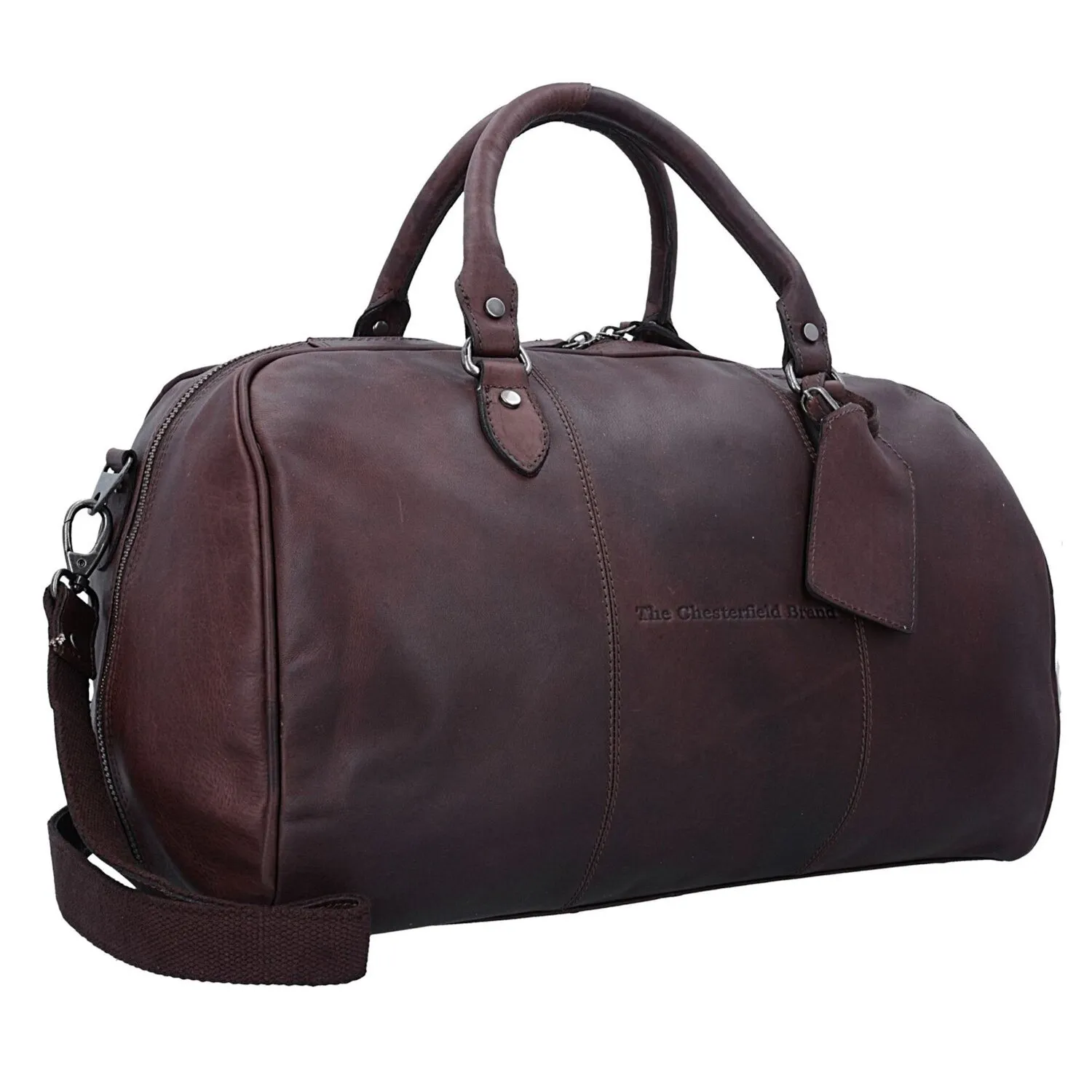 The Chesterfield Brand Wax Pull Up Borsa da viaggio Weekender Pelle 46 cm