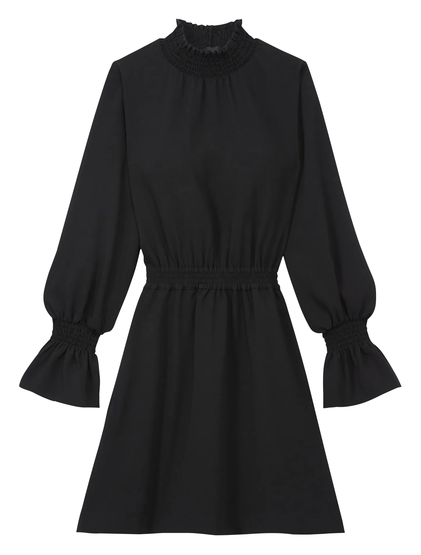  THE KOOPLES   Abito corto a collo alto | Nero