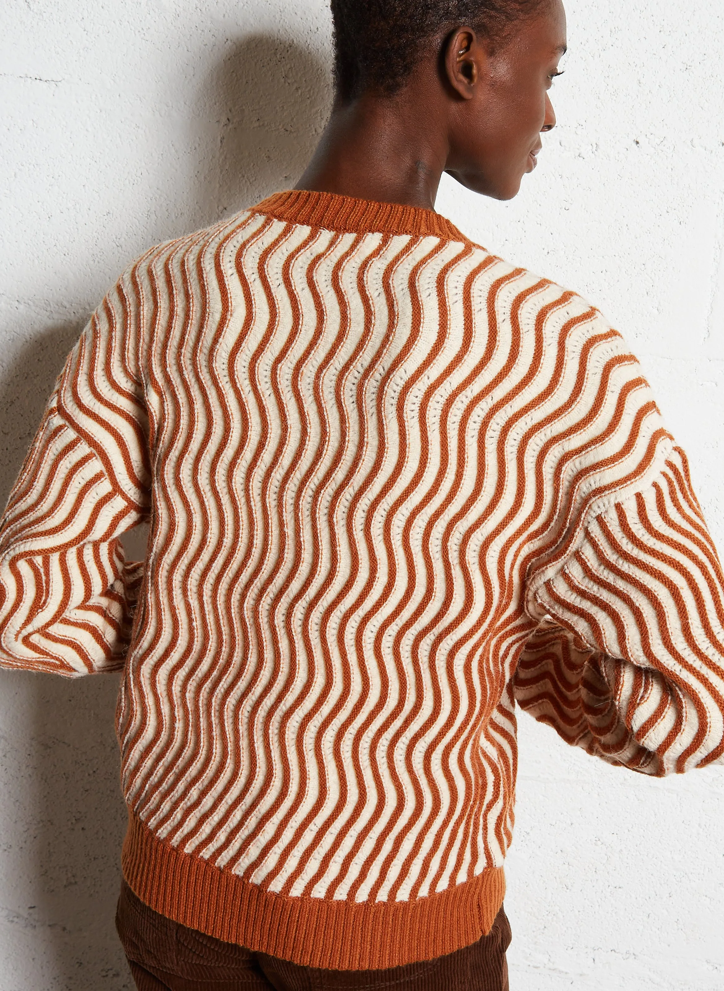  THE KORNER   Maglione dritto in maglia | Marrone