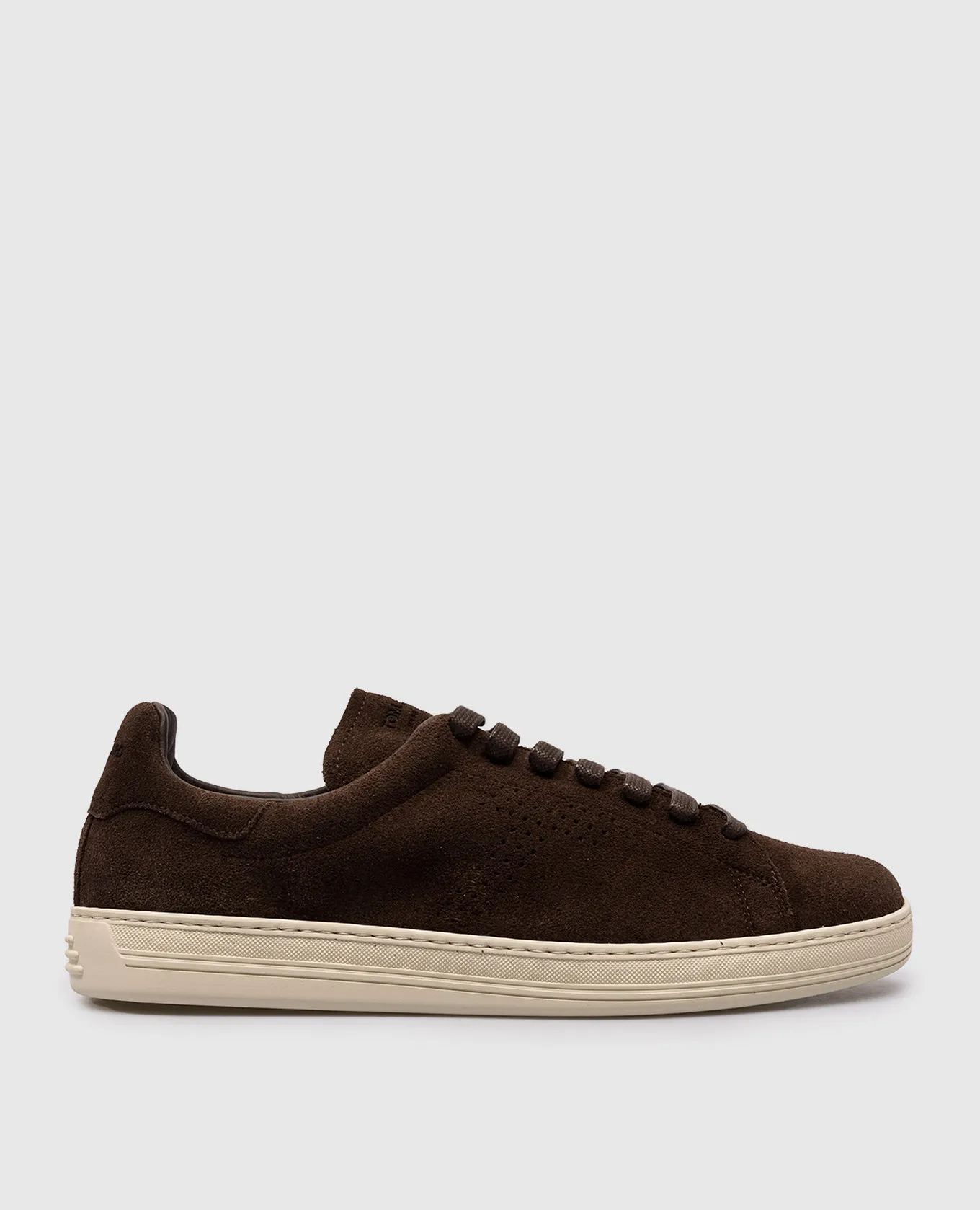 Tom Ford Scarpe da ginnastica in pelle scamosciata con logo WARWICK in marrone J1507LCL423N