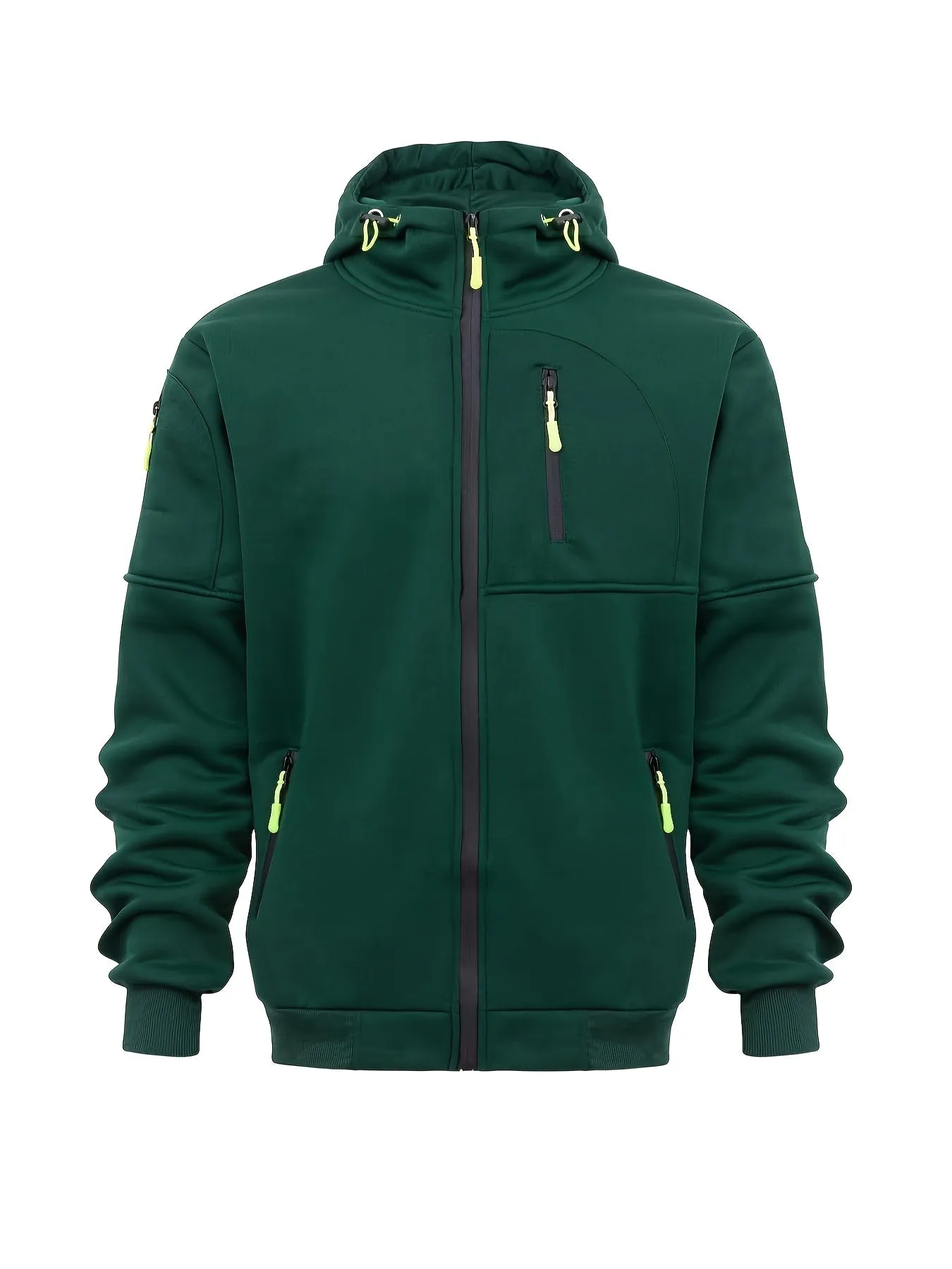 Transfrontaliero, nuovo, taglia grande, giacca fitness sportiva da uomo autunno e inverno, maglione casual con cerniera al bracc
